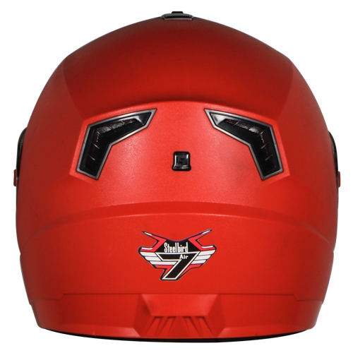 Steelbird SBA-1 7 Wings HF Dashing Full Face Helmet (Dashing Red With Smoke Visor)