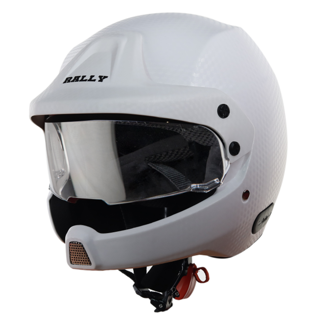 Steelbird 7Wings Rally Classic Open Face Helmet, ISI Certified Off Road Helmet (Classic White With Clear Visor )