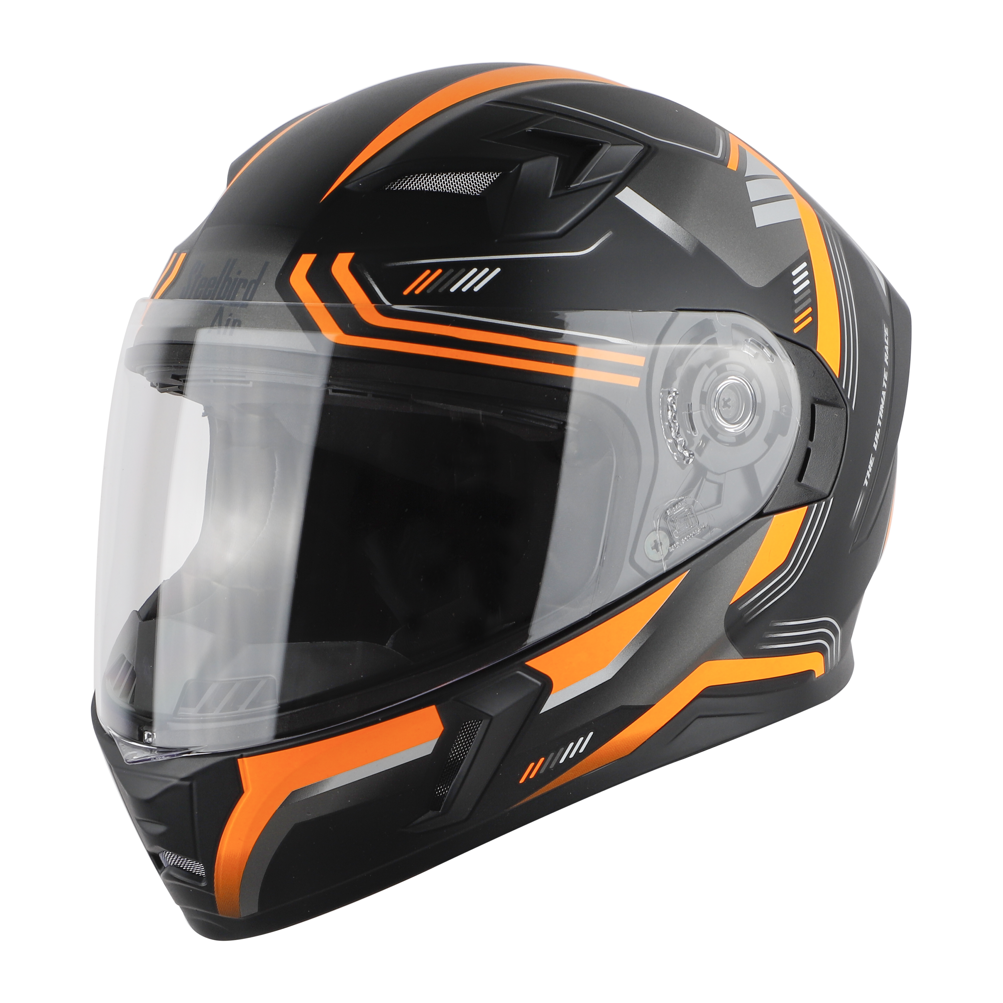 SBA-21 ULTIMATE RACE PREMIUM GLOSSY BLACK WITH ORANGE (WITH HIGH-END INTERIOR)