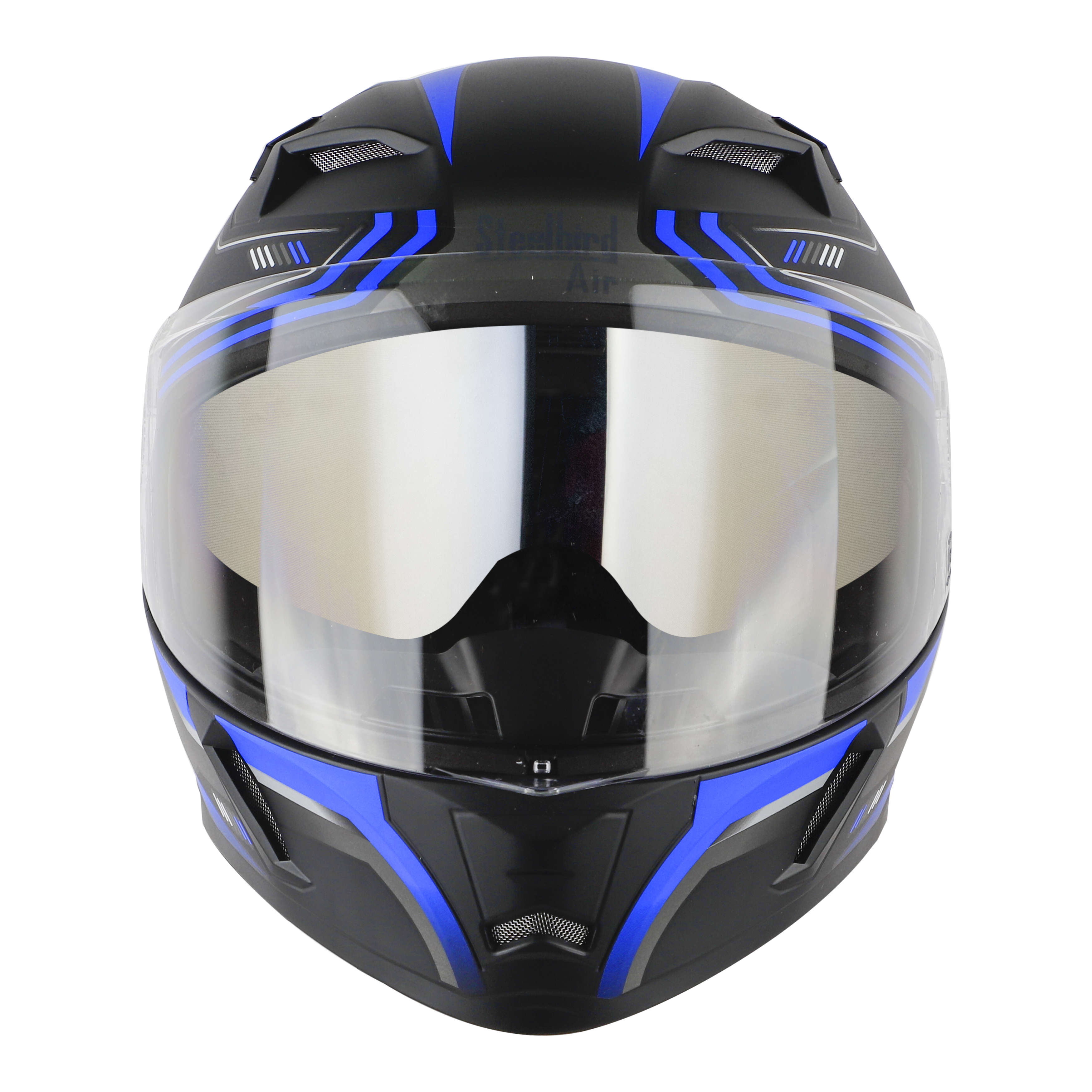 SBA-21 ULTIMATE RACE PREMIUM GLOSSY BLACK WITH BLUE (WITH CHROME SILVER INNER SUNSHIELD, WITH HIGH-END INTERIOR)