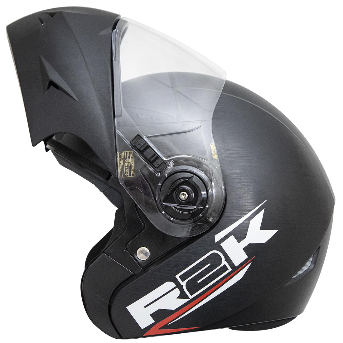 Steelbird SB-45 R2K Oska ISI Certified Flip Up Helmet (Black With Clear Visor)