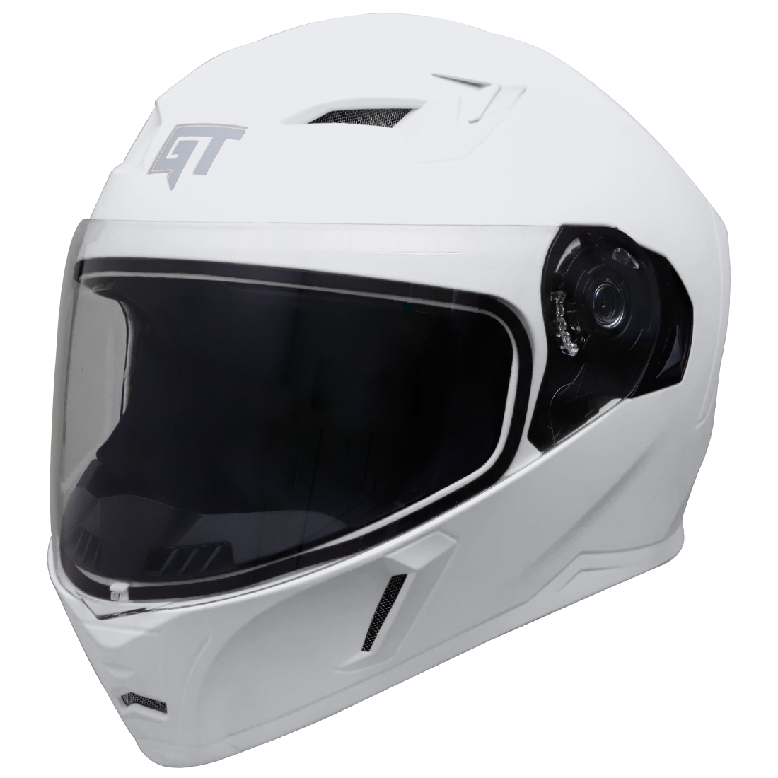 Steelbird SBA-21 GT Full Face ISI Certified Helmet (Dashing White With Clear Visor)