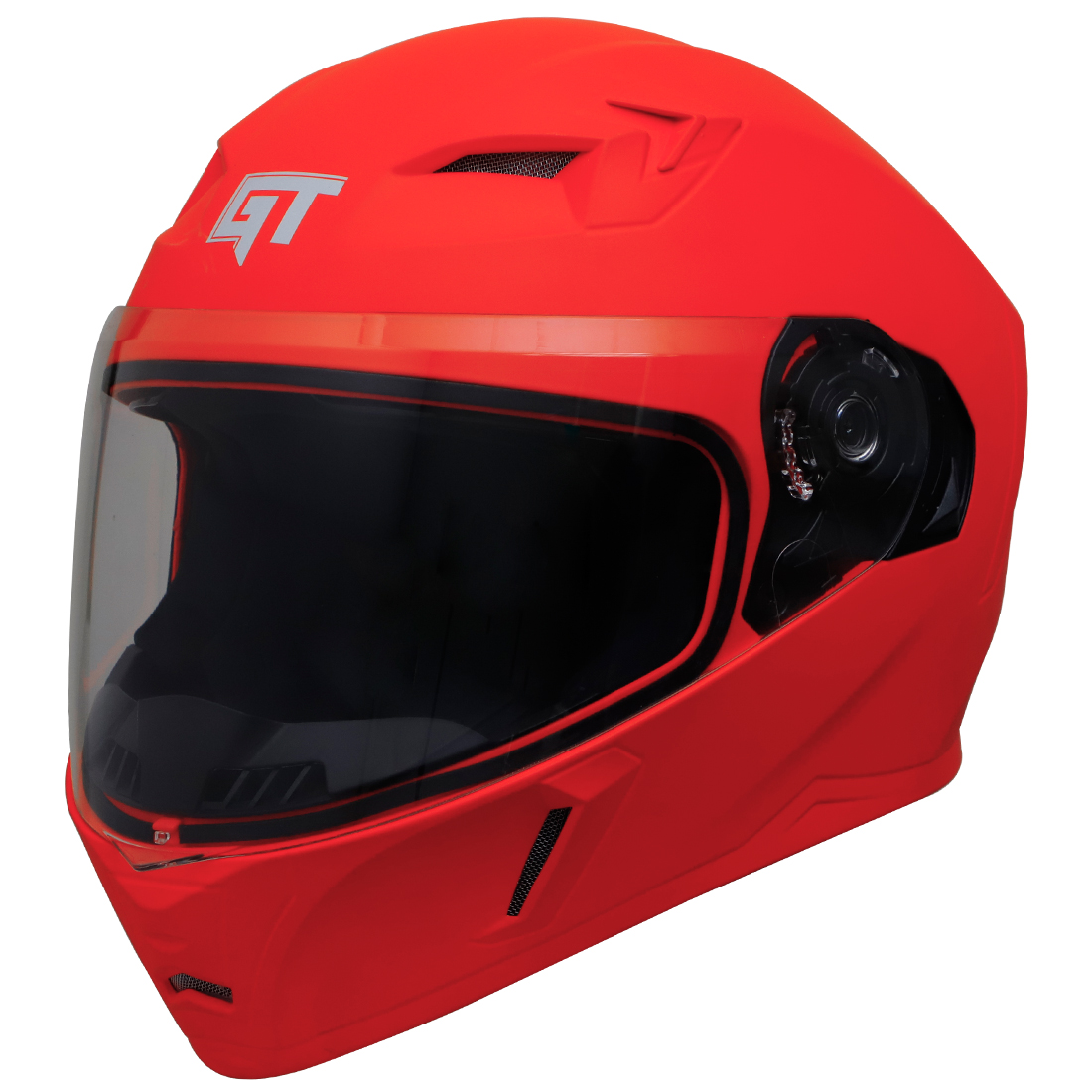 Steelbird SBA-21 GT Full Face ISI Certified Helmet (Dashing Red With Clear Visor)