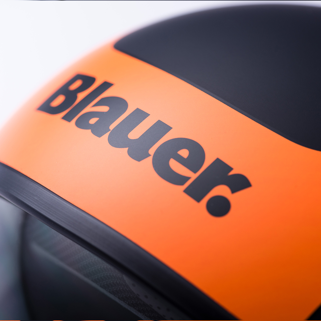 Steelbird Blauer Pilot ISI/ECE Certified Open Face Helmet (Matt Orange)
