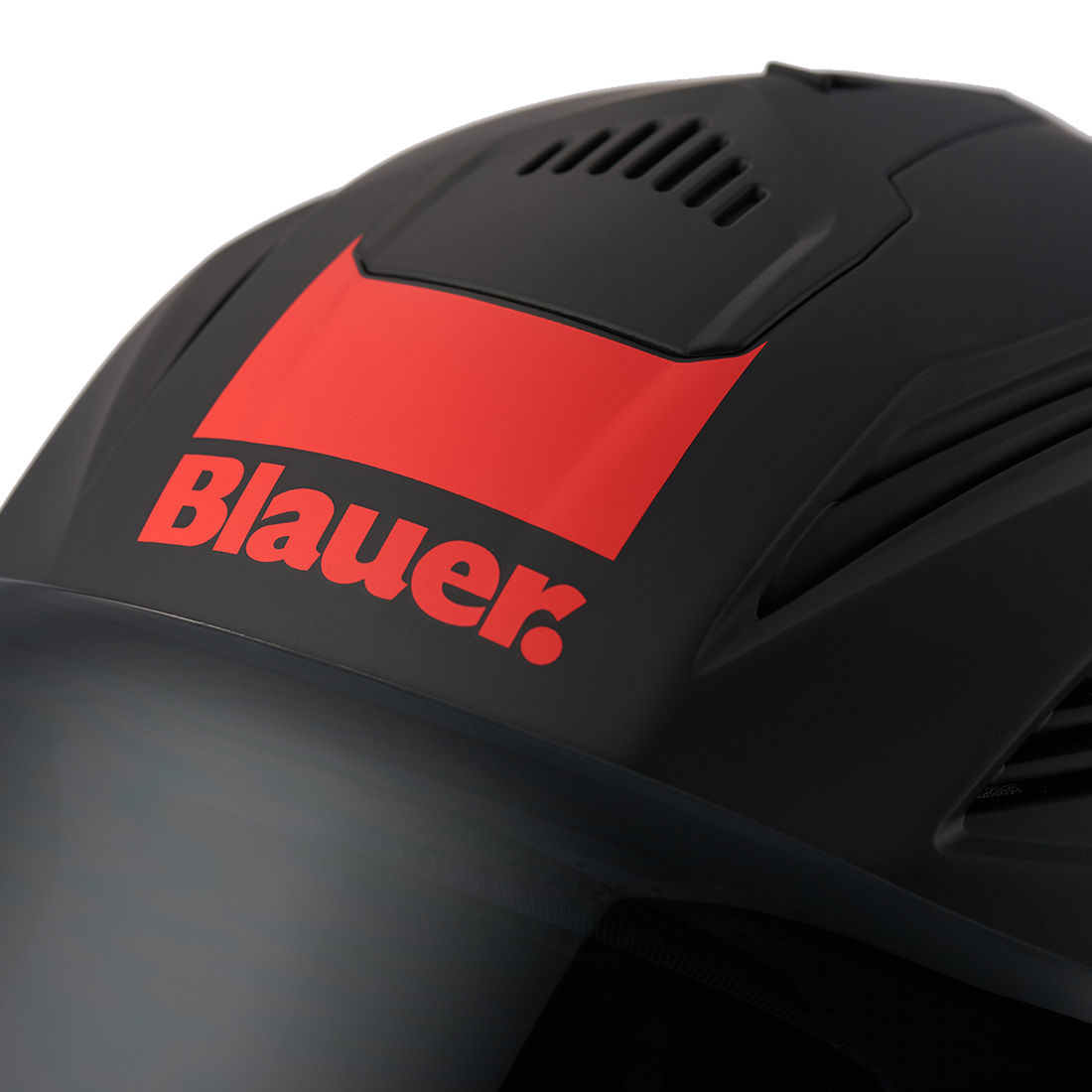 Steelbird Blauer Brat ISI/ECE Certified Open Face Helmet (Matt Black Red)