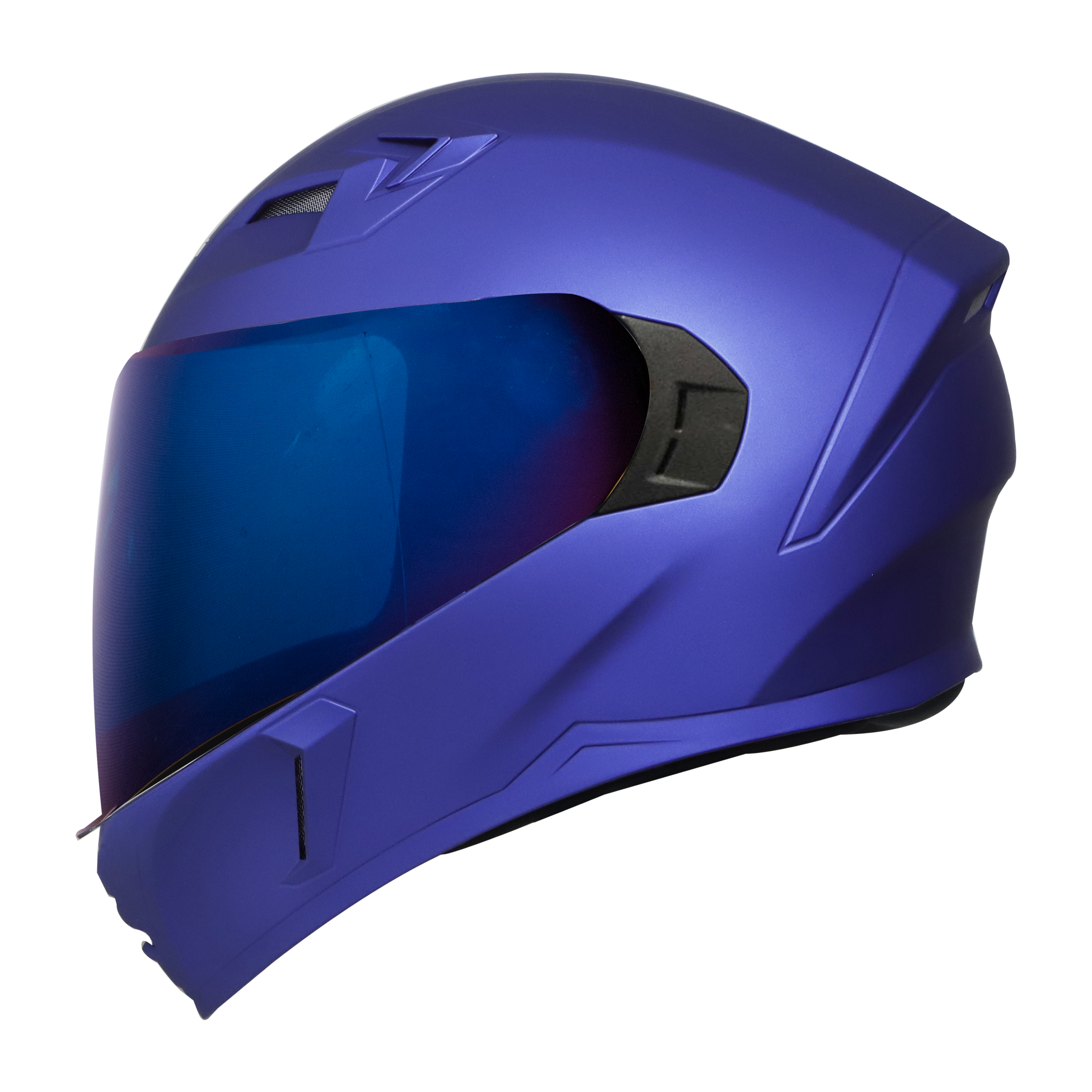 SBA-21 VFX MAT Y.BLUE ( FITTED WITH CLEAR VISOR EXTRA CHROME BLUE VISOR FREE)