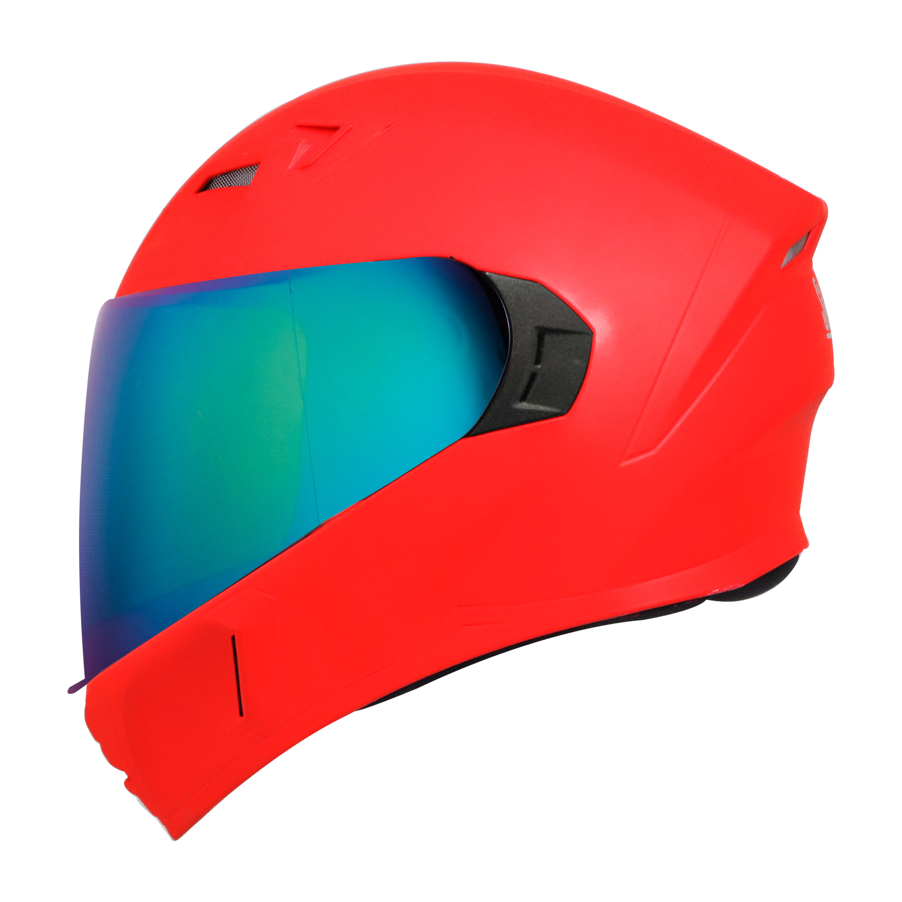 SBA-21 VFX GLOSSY FLUO WATERMELON ( FITTED WITH CLEAR VISOR EXTRA CHROME RAINBOW VISOR FREE)