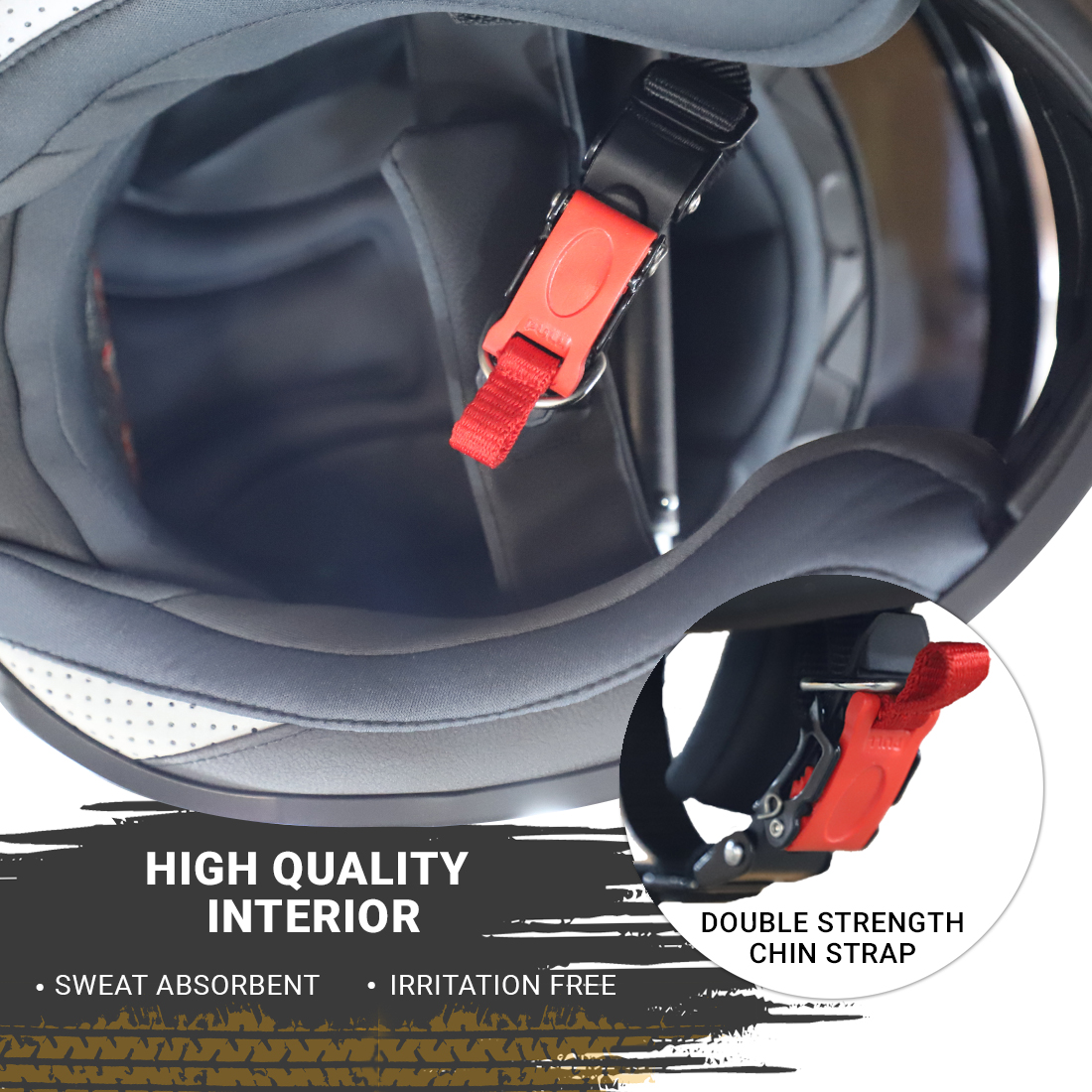 Steelbird SBH-17 Terminator ISI Certified Full Face Graphic Helmet (Glossy Fluo Orange Grey With Smoke Visor)