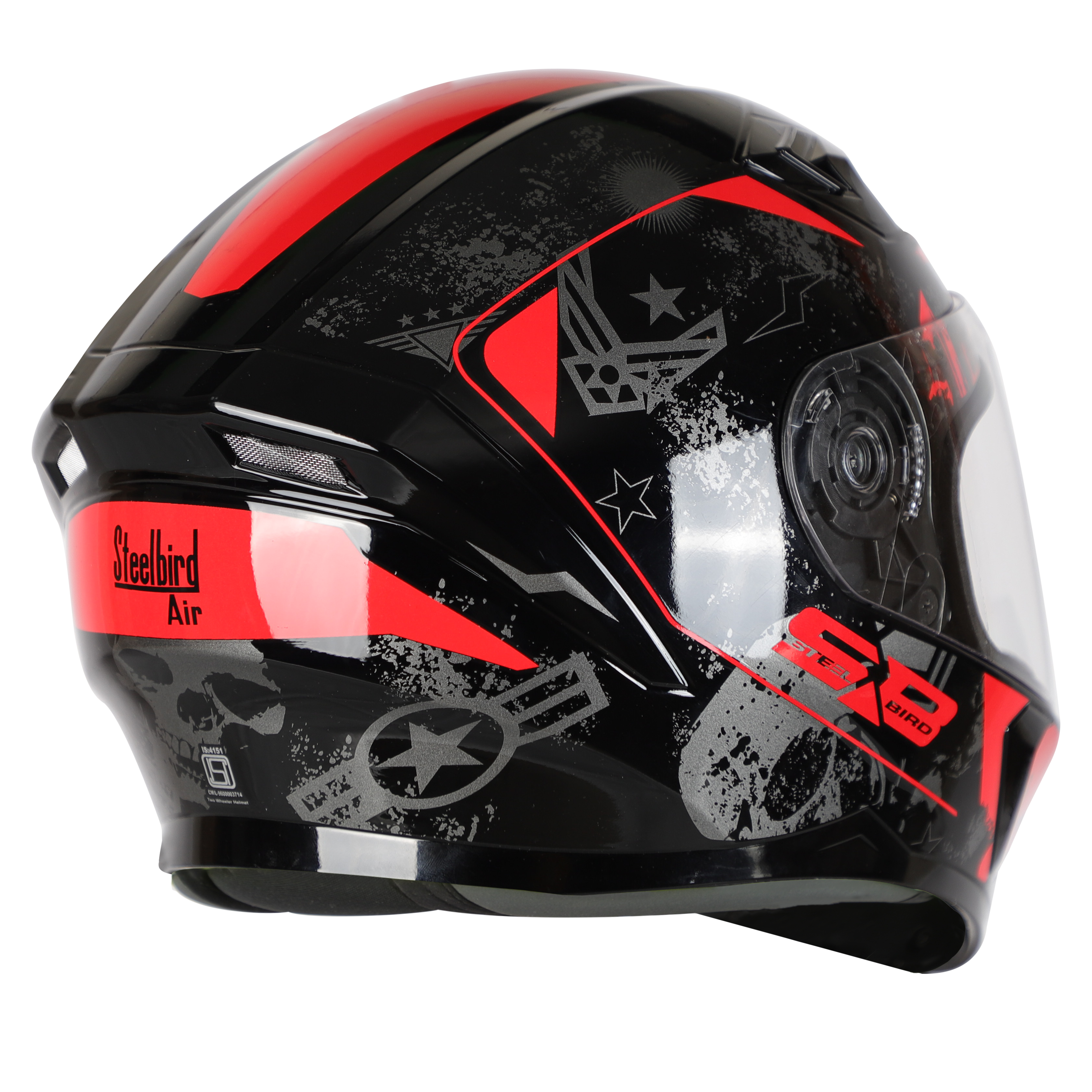 SBA-21 COMBAT GLOSSY BLACK WITH RED (WITH HIGH-END INTERIOR)