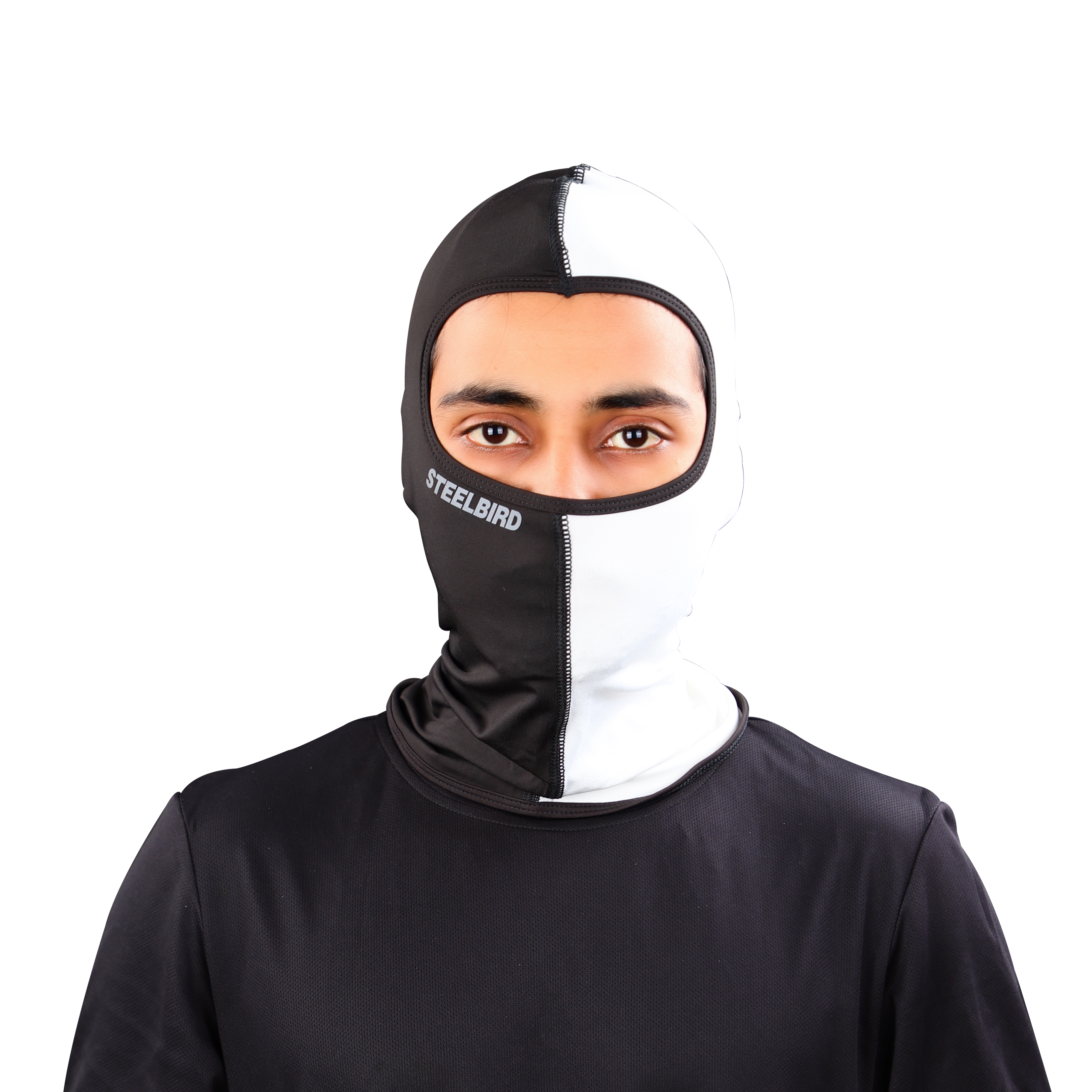 STEELBIRD BLACK/WHITE BALACLAVA