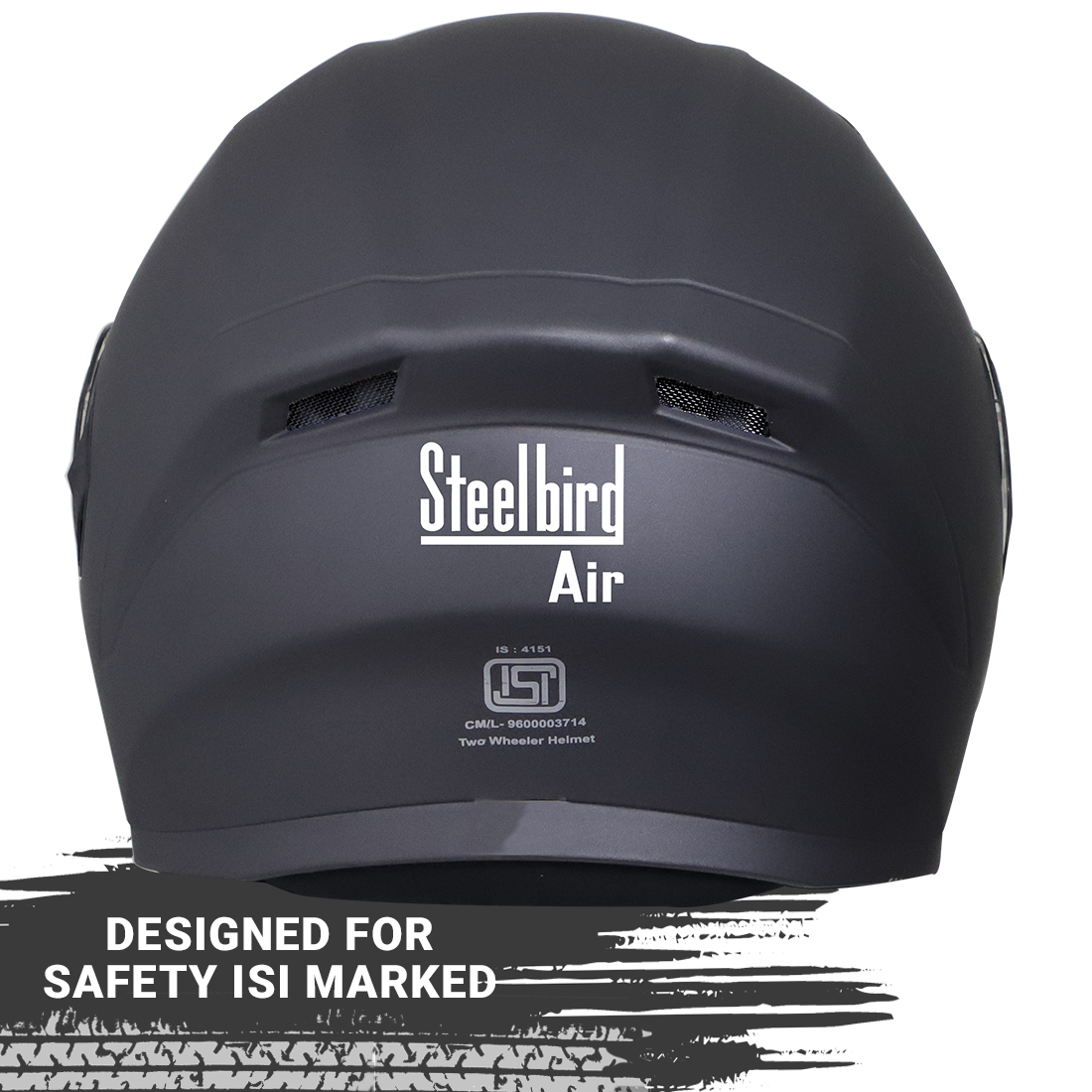 Steelbird SBA-21 GT Full Face ISI Certified Helmet With Inner Smoke Sun Shield And Outer Clear Visor (Matt H. Grey)