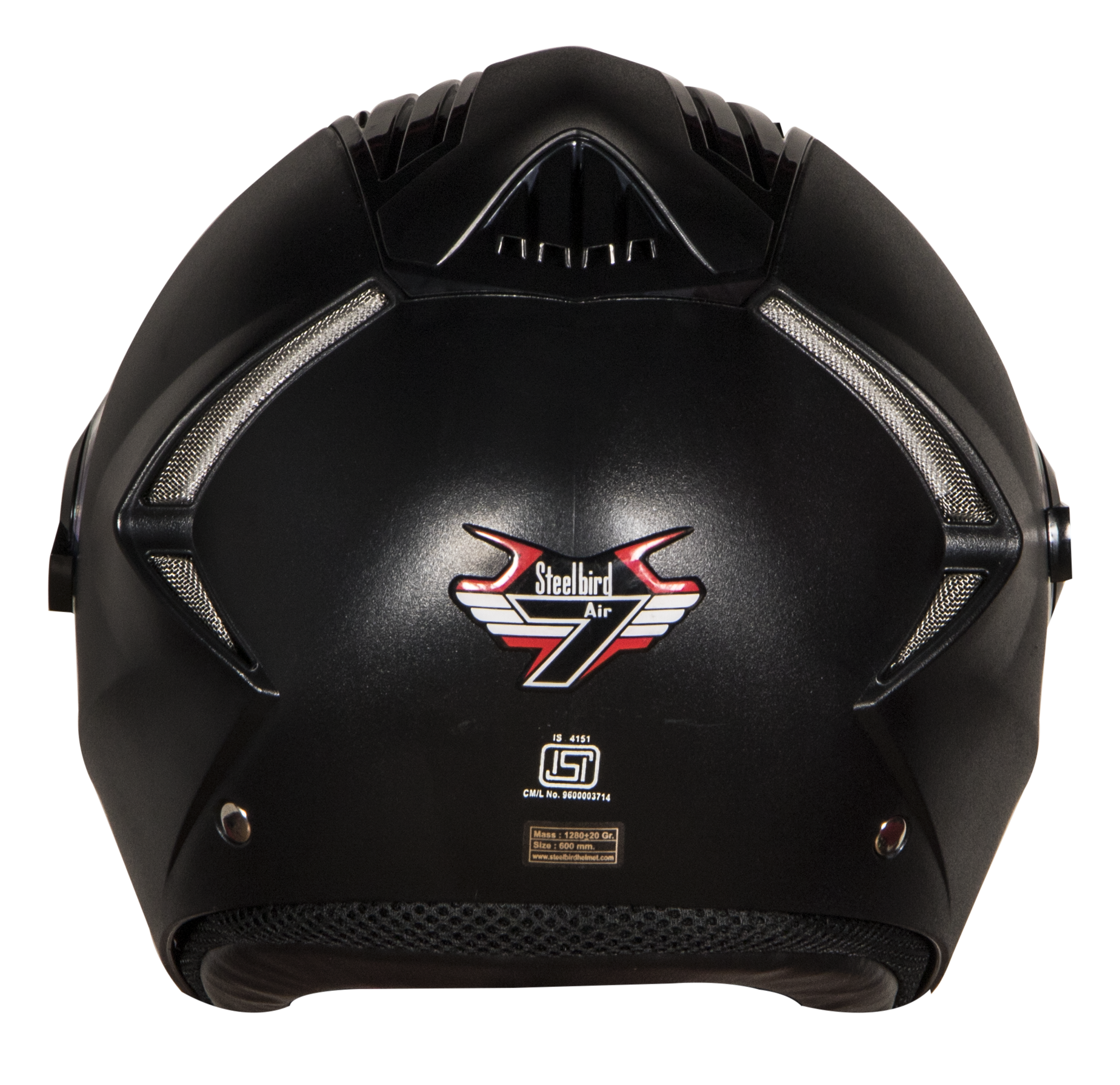Steelbird SBA-2 Dashing 7Wings ISI Certified Full Face Helmet Helmet (Dashing Black With Chrome Gold Visor)