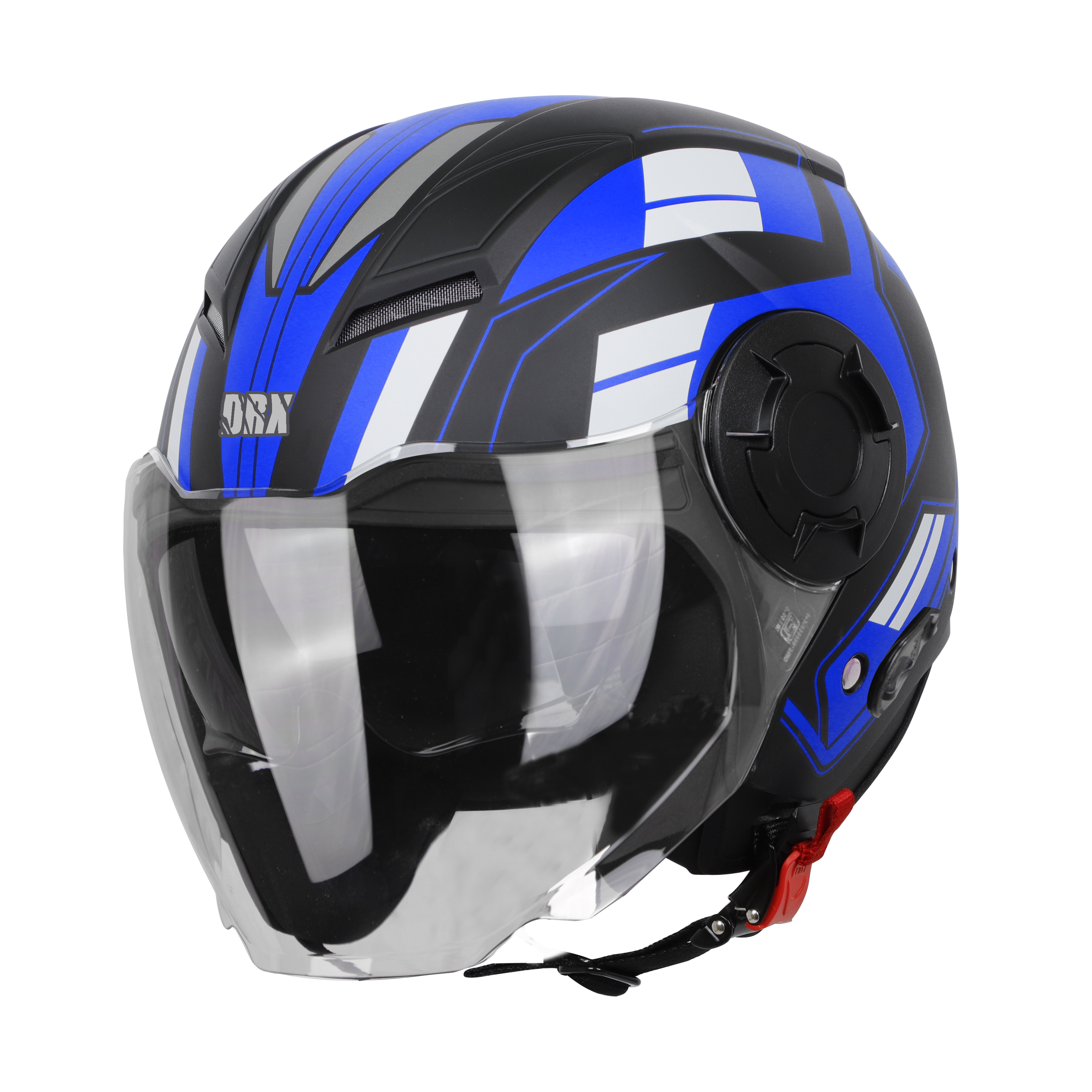 SBH-31 DRX PACE GLOSSY BLACK WITH BLUE (WITH INNER SUN SHIELD)