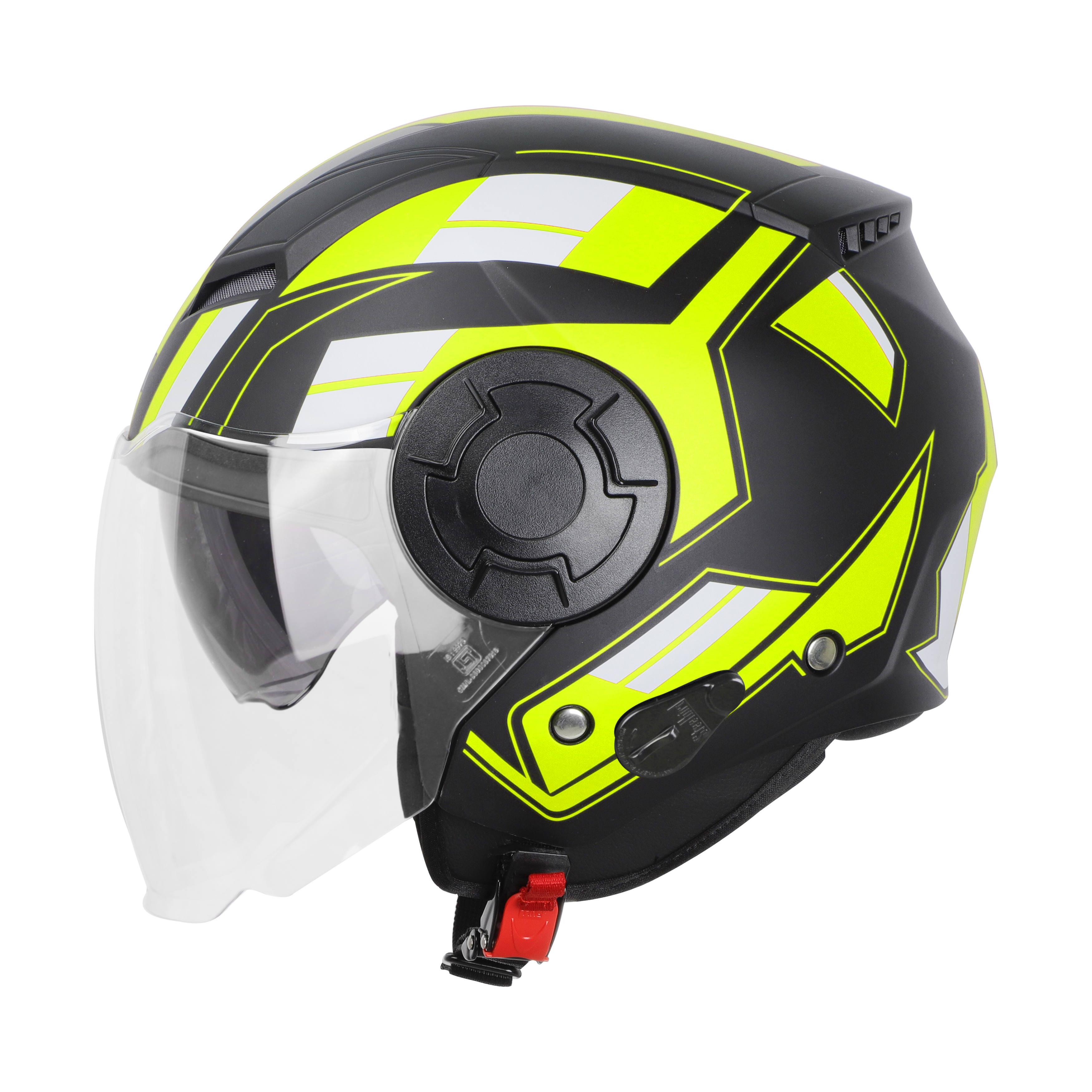 SBH-31 DRX PACE GLOSSY BLACK WITH NEON (WITH INNER SUN SHIELD)