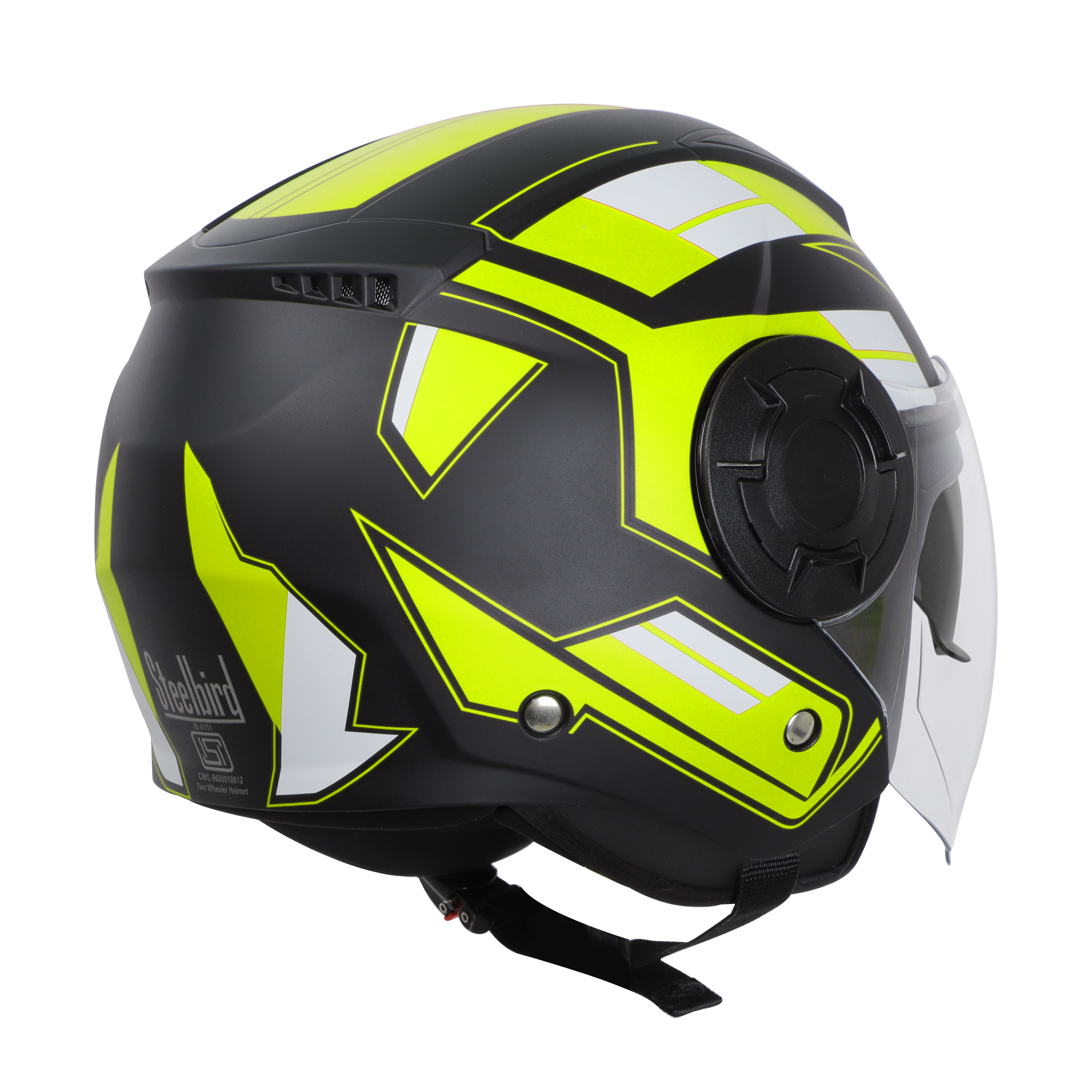 SBH-31 DRX PACE GLOSSY BLACK WITH NEON (WITH INNER SUN SHIELD)