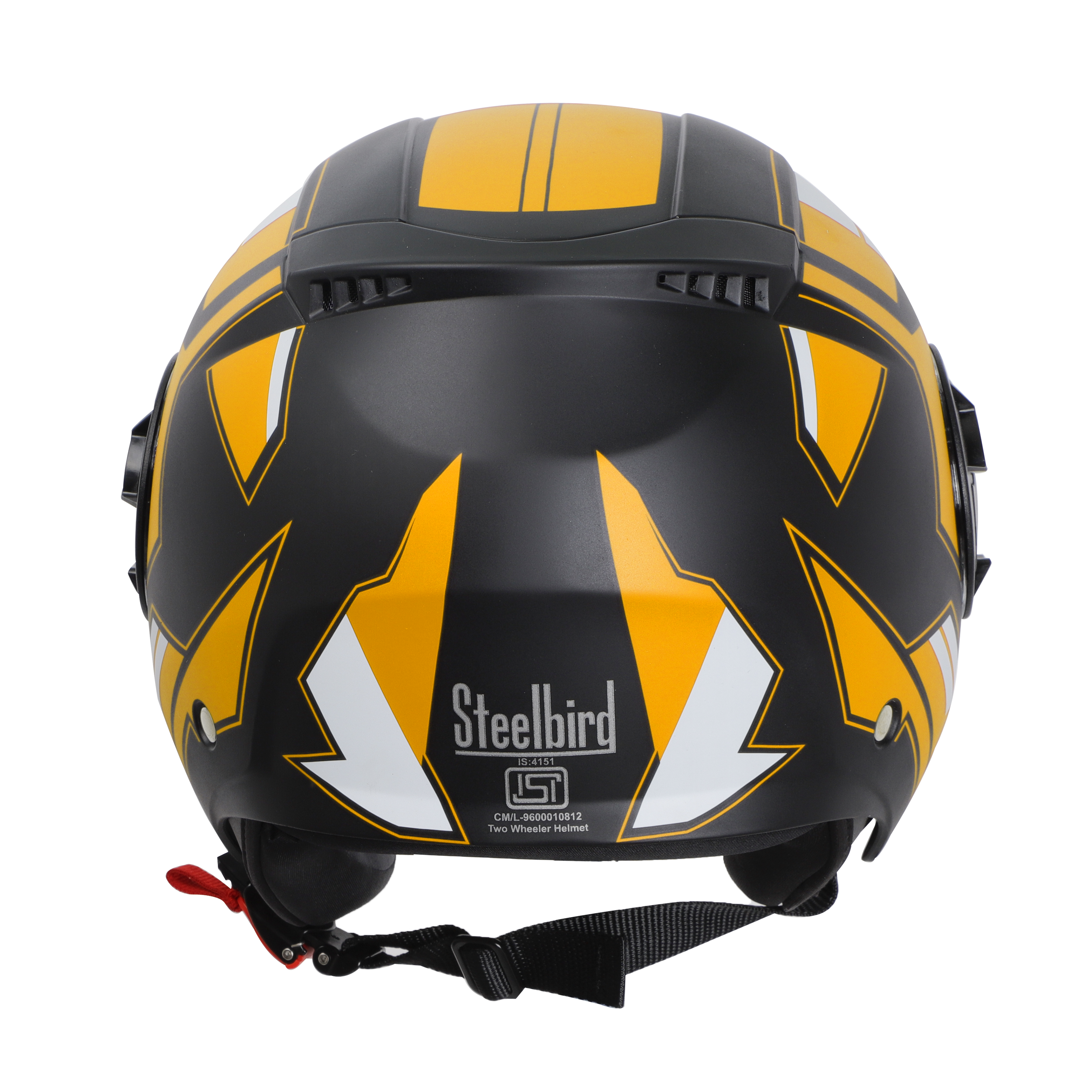 SBH-31 DRX PACE GLOSSY BLACK WITH ORANGE (WITH INNER SUN SHIELD)