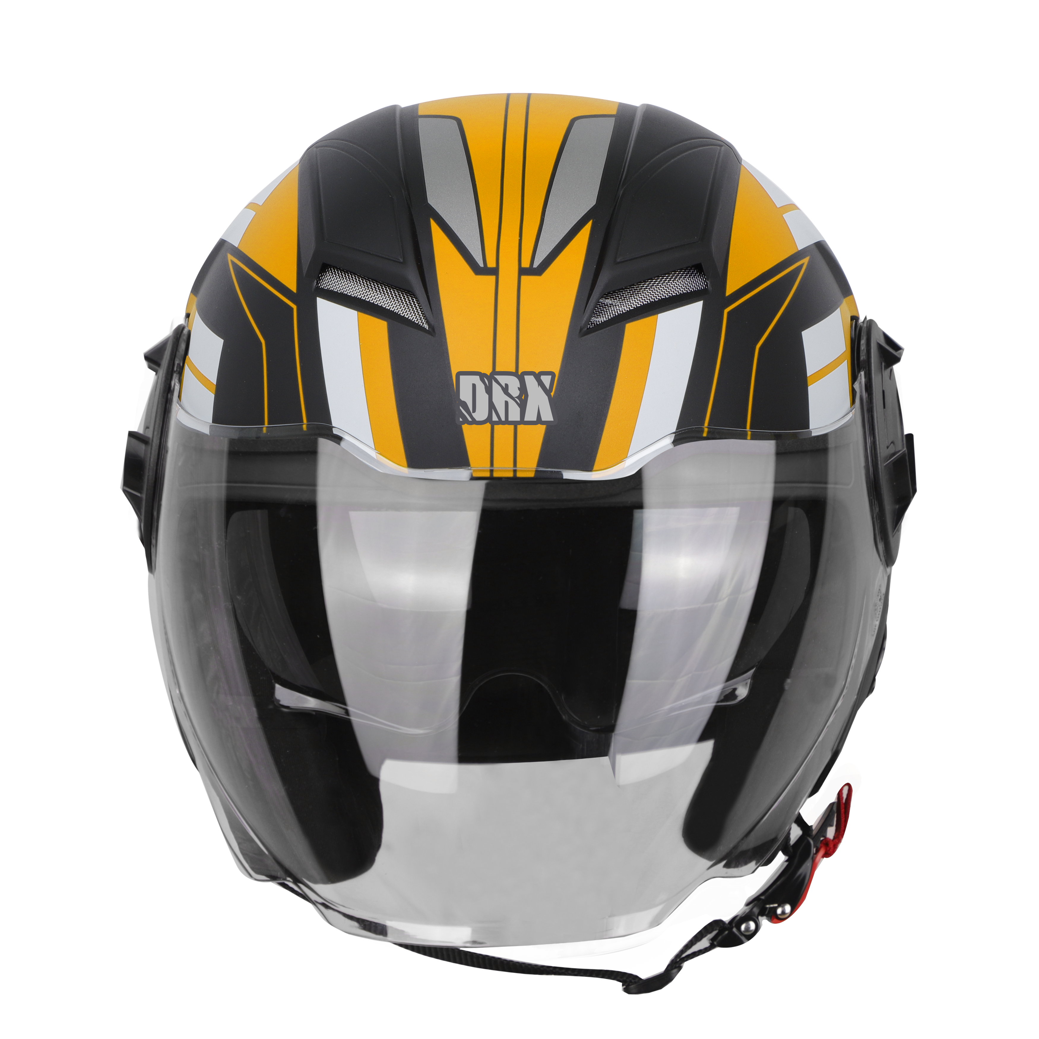 SBH-31 DRX PACE GLOSSY BLACK WITH ORANGE (WITH INNER SUN SHIELD)