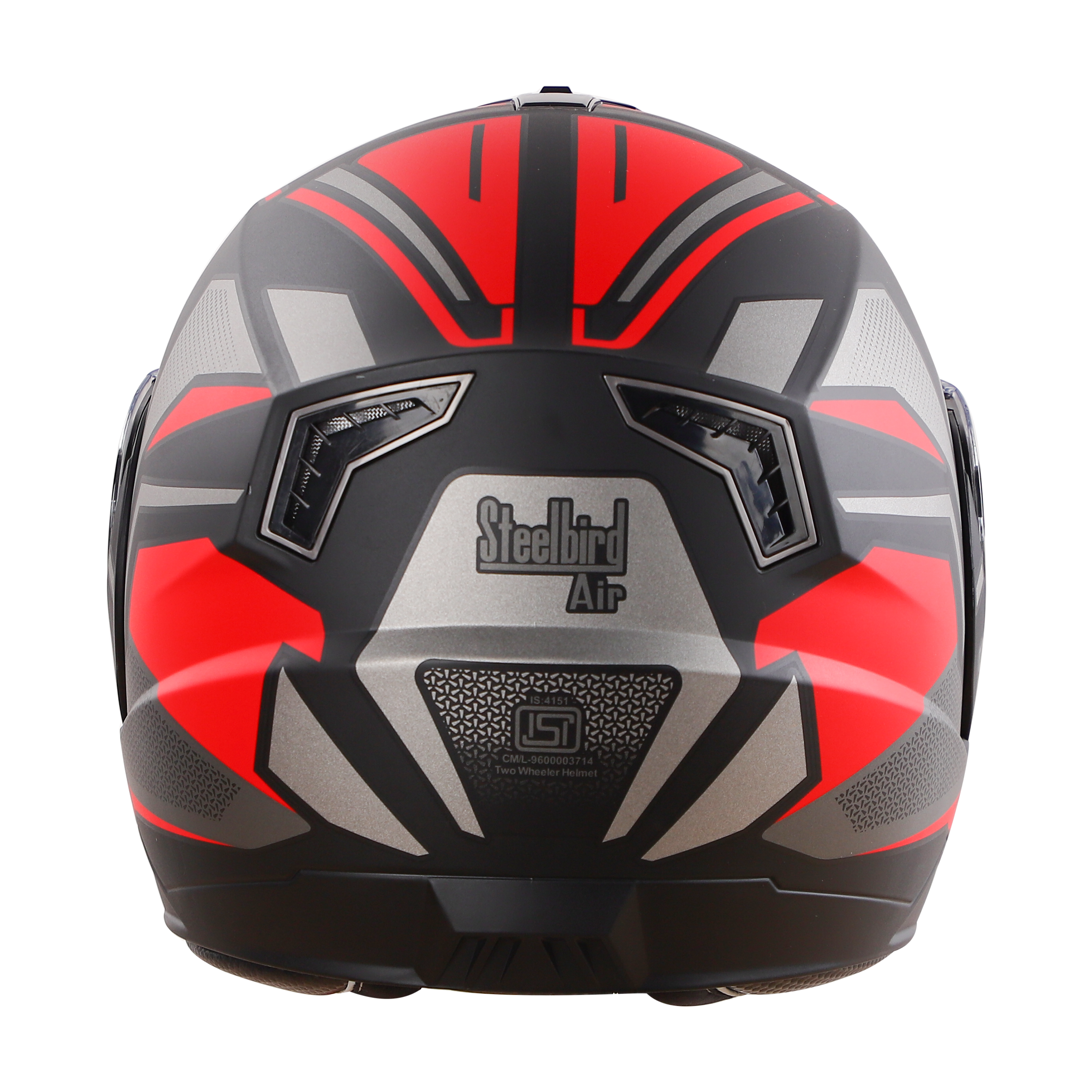 SBA-7 VERSATILE GLOSSY BLACK WITH RED (WITH INNER SUN SHIELD)