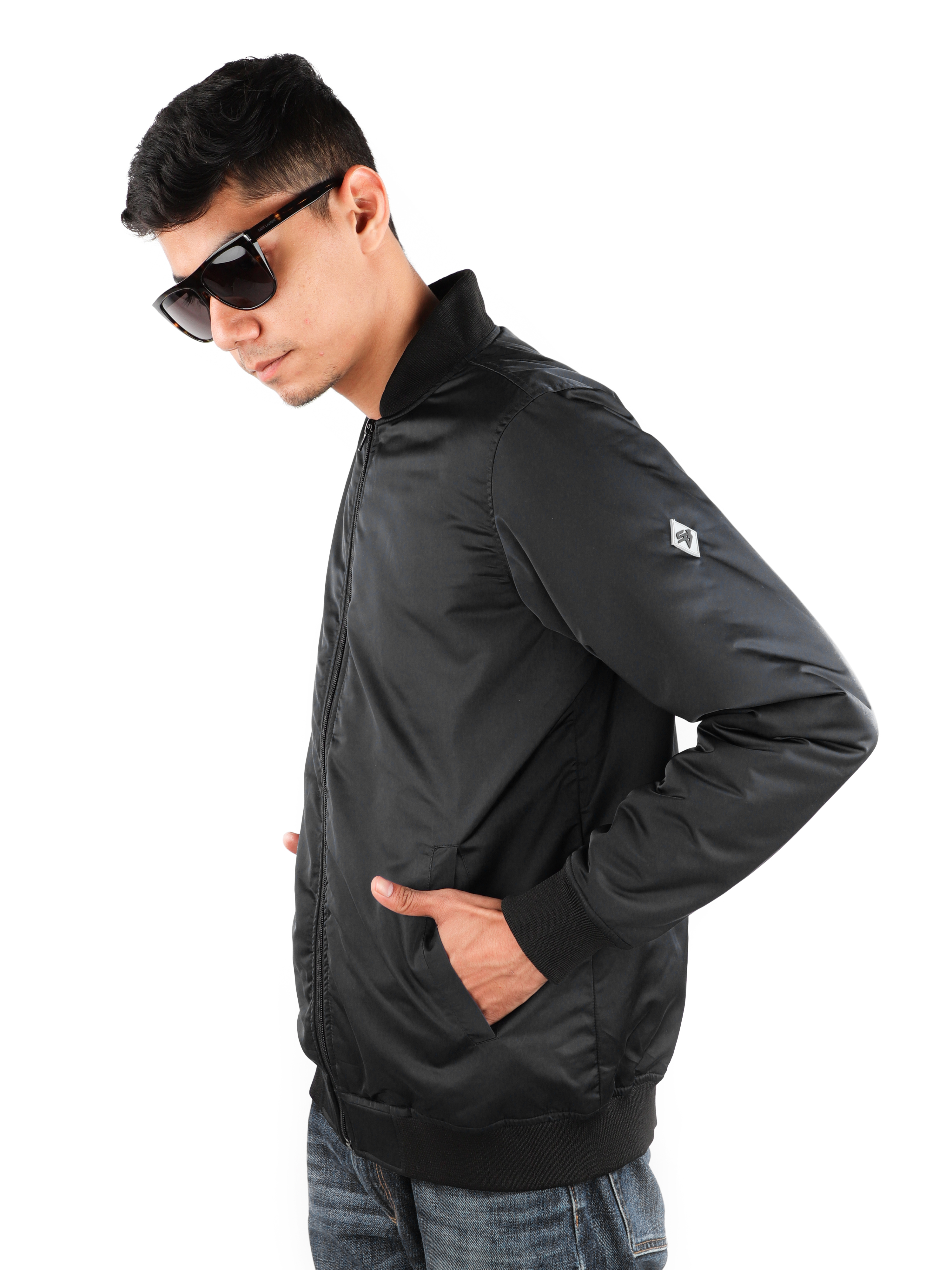 STEELBIRD BOMBER JACKET BLACK