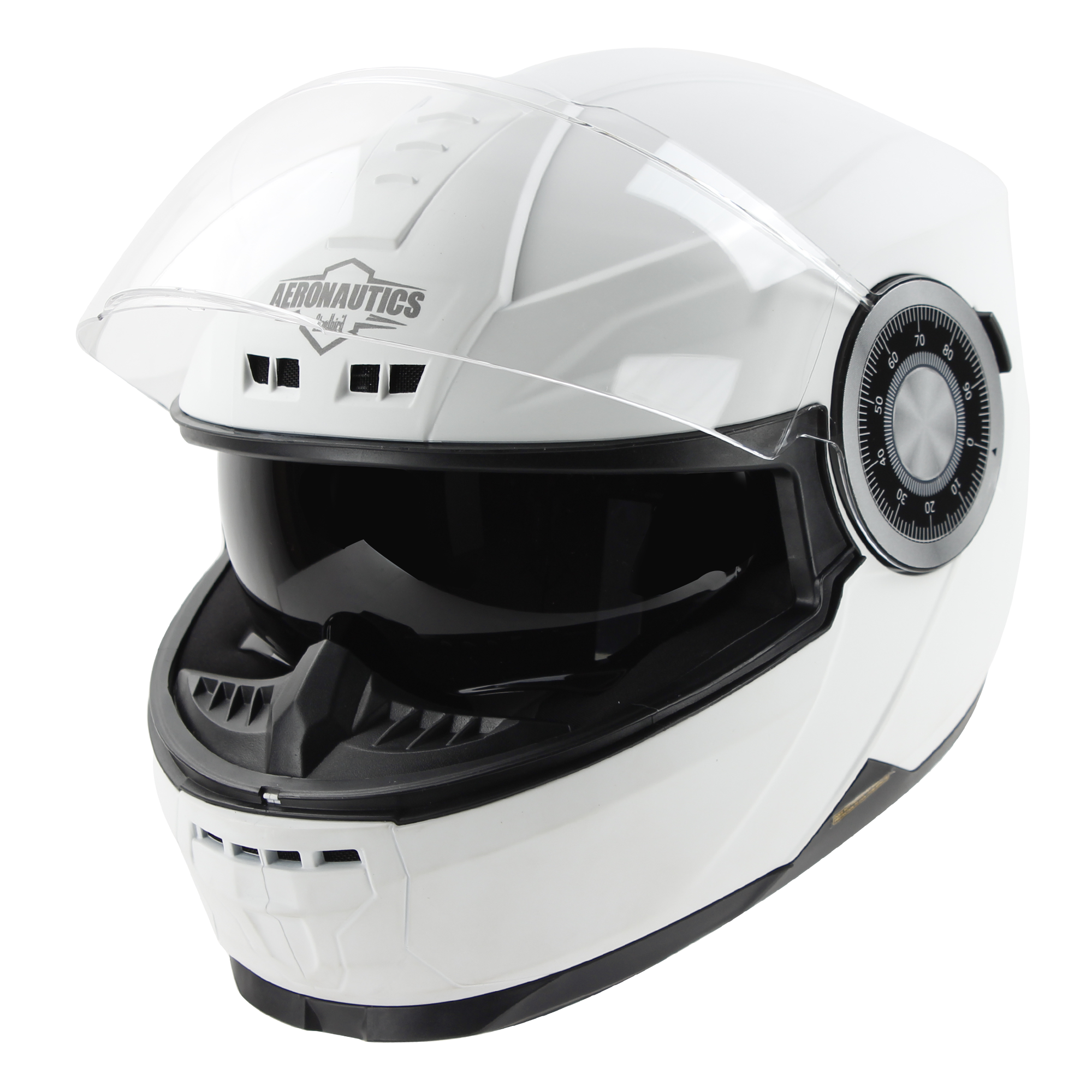 SBH-40 GLOSSY WHITE WITH INNER SUN SHIELD AND MEDIUM-END INTERIOR