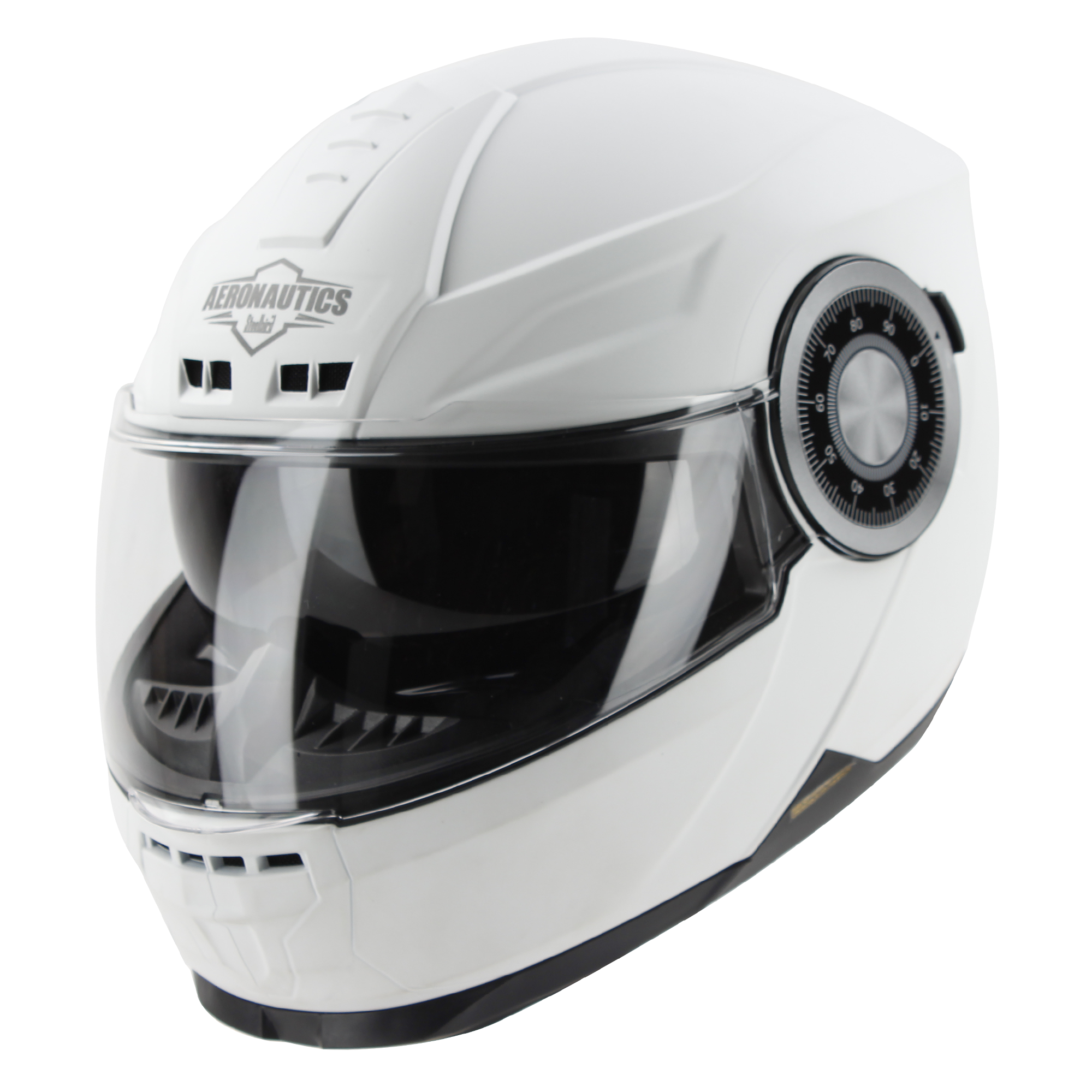 SBH-40 GLOSSY WHITE WITH INNER SUN SHIELD AND MEDIUM-END INTERIOR