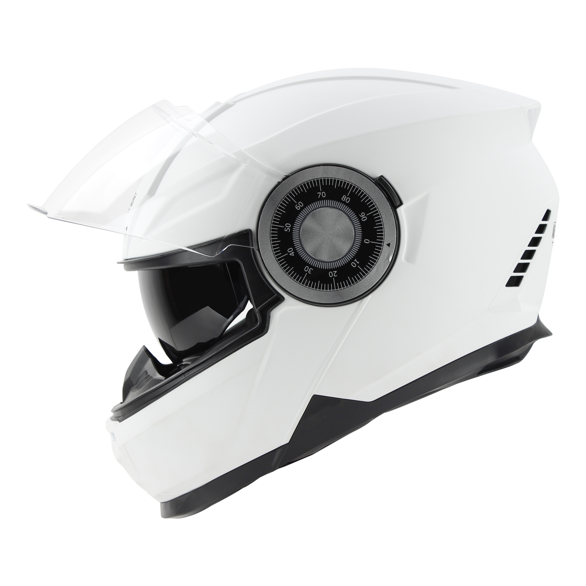 SBH-40 GLOSSY WHITE WITH INNER SUN SHIELD AND MEDIUM-END INTERIOR