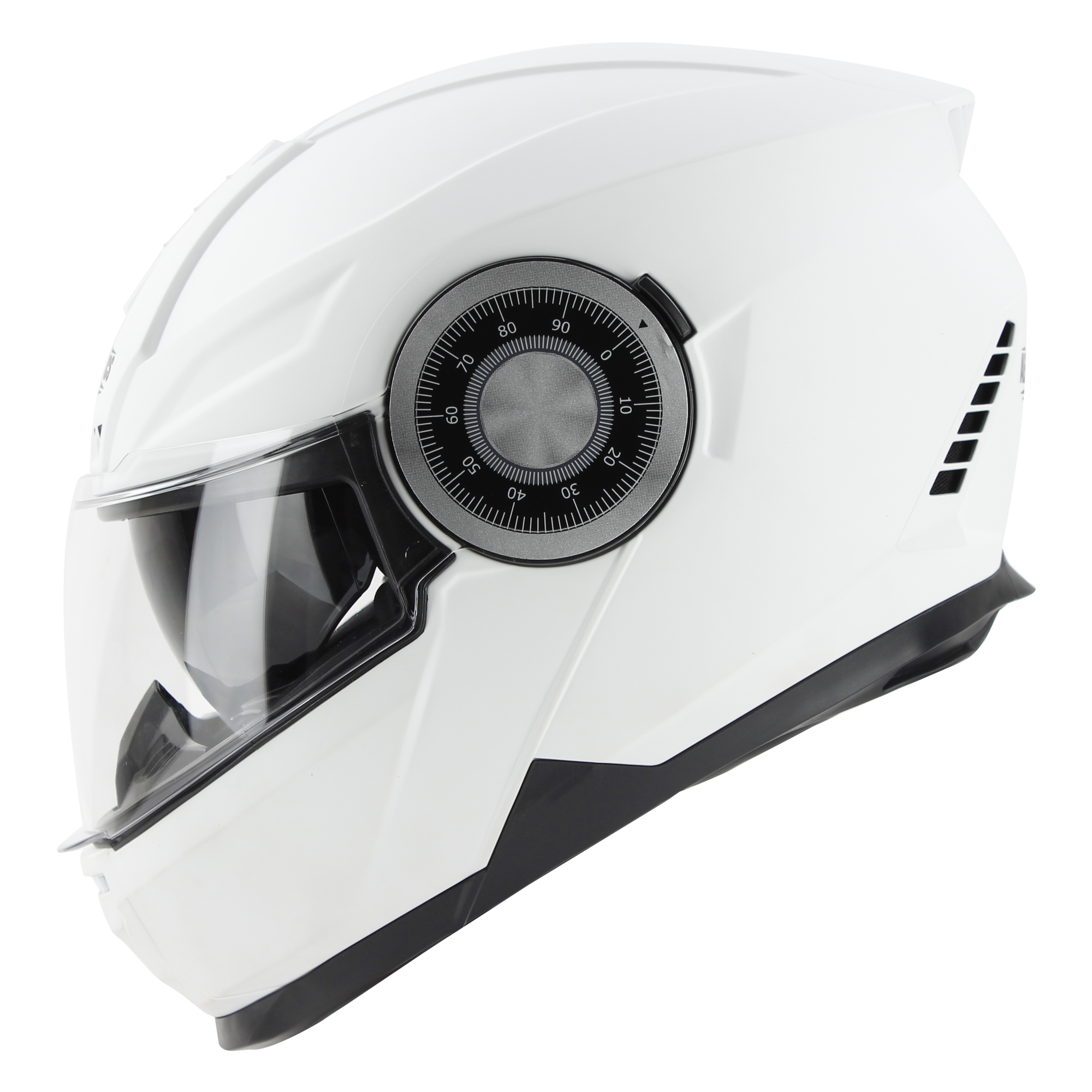 SBH-40 GLOSSY WHITE WITH INNER SUN SHIELD AND MEDIUM-END INTERIOR