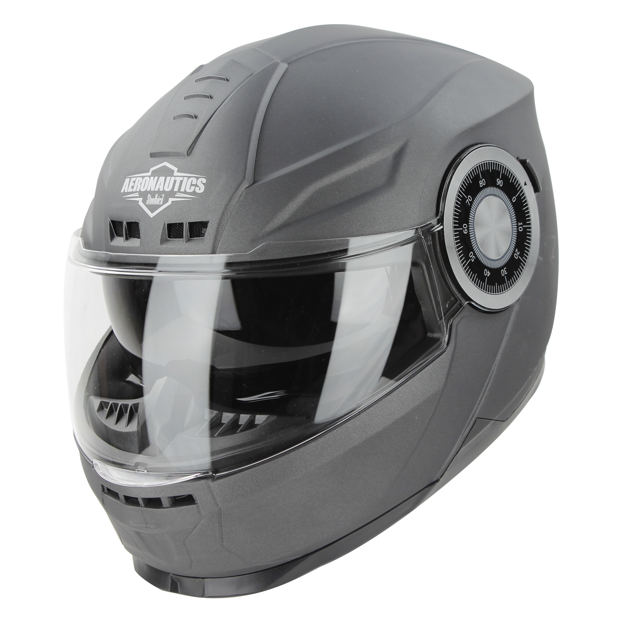 SBH-40 MAT AXIS GREY WITH INNER SUN SHIELD AND MEDIUM-END INTERIOR