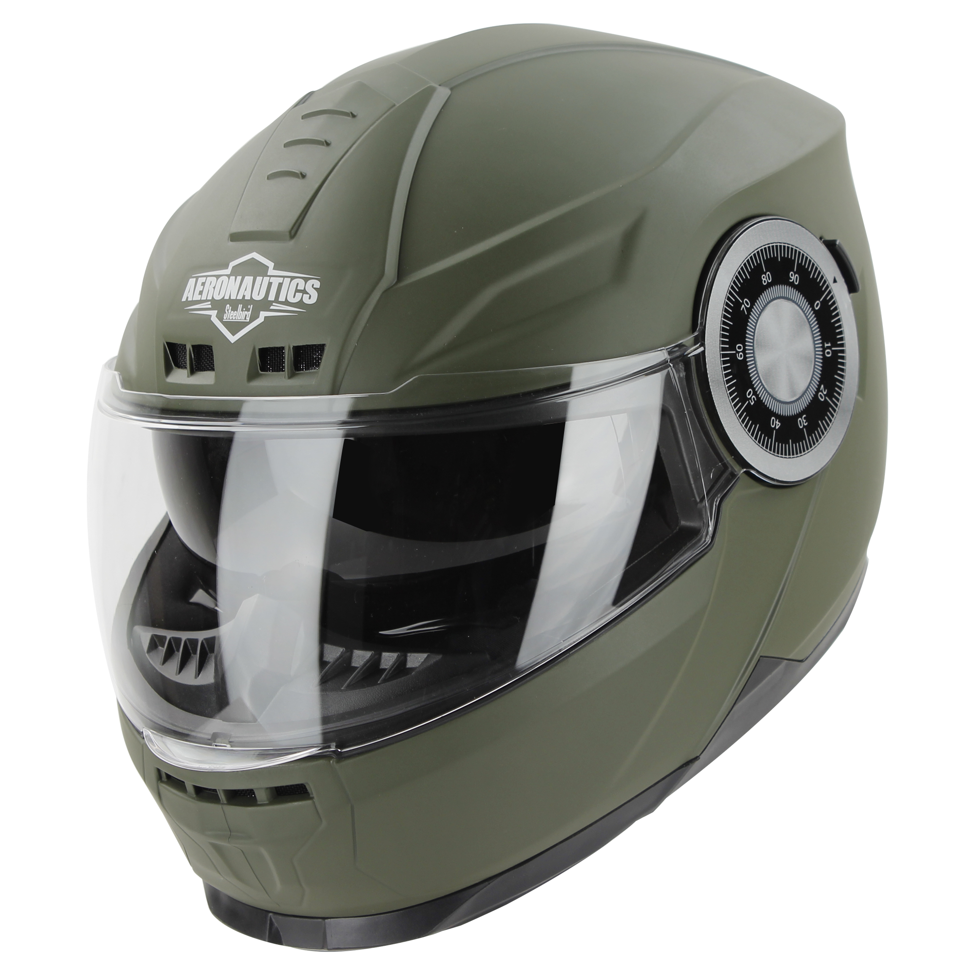 SBH-40 MAT BATTLE GREEN WITH INNER SUN SHIELD AND MEDIUM-END INTERIOR