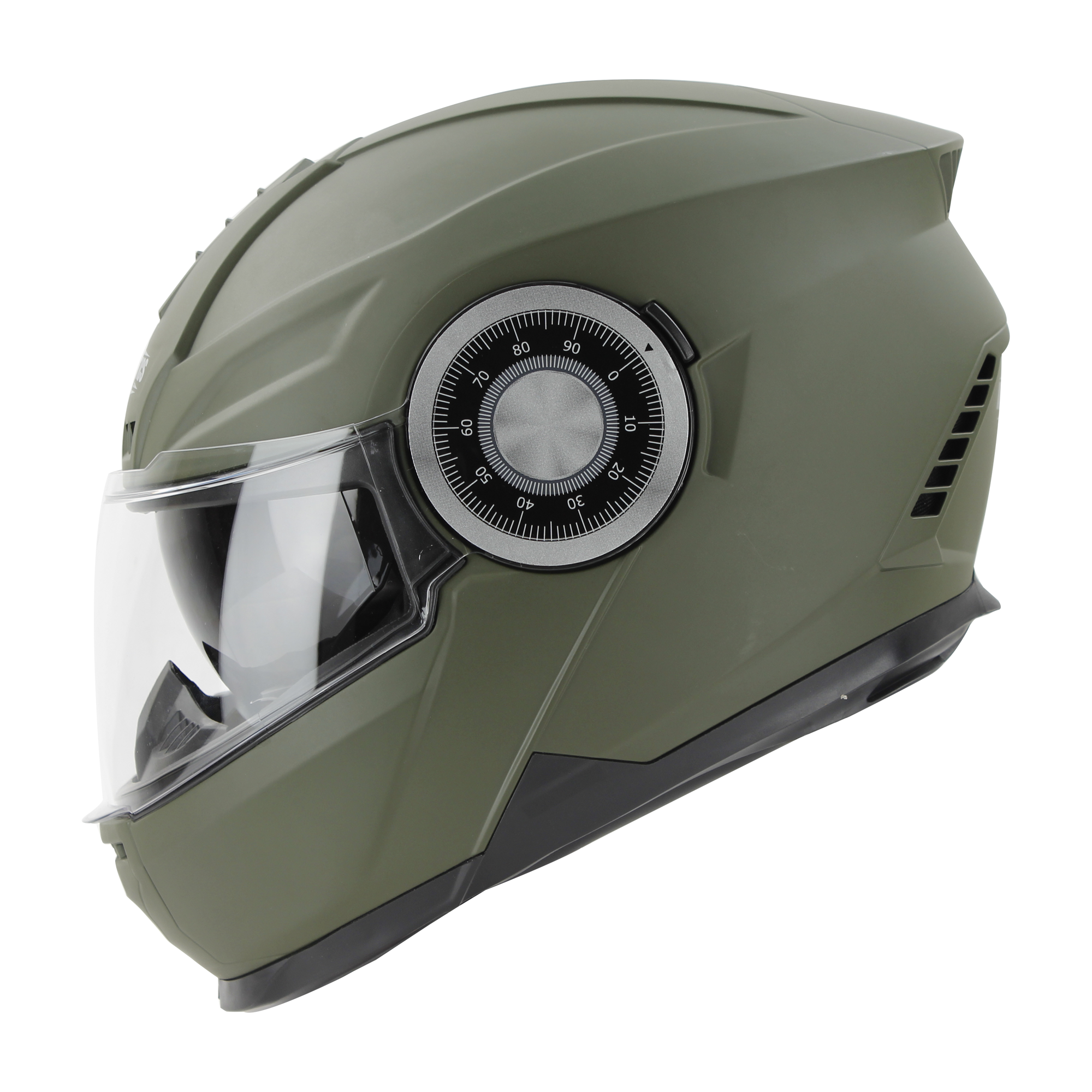 SBH-40 MAT BATTLE GREEN WITH INNER SUN SHIELD AND MEDIUM-END INTERIOR