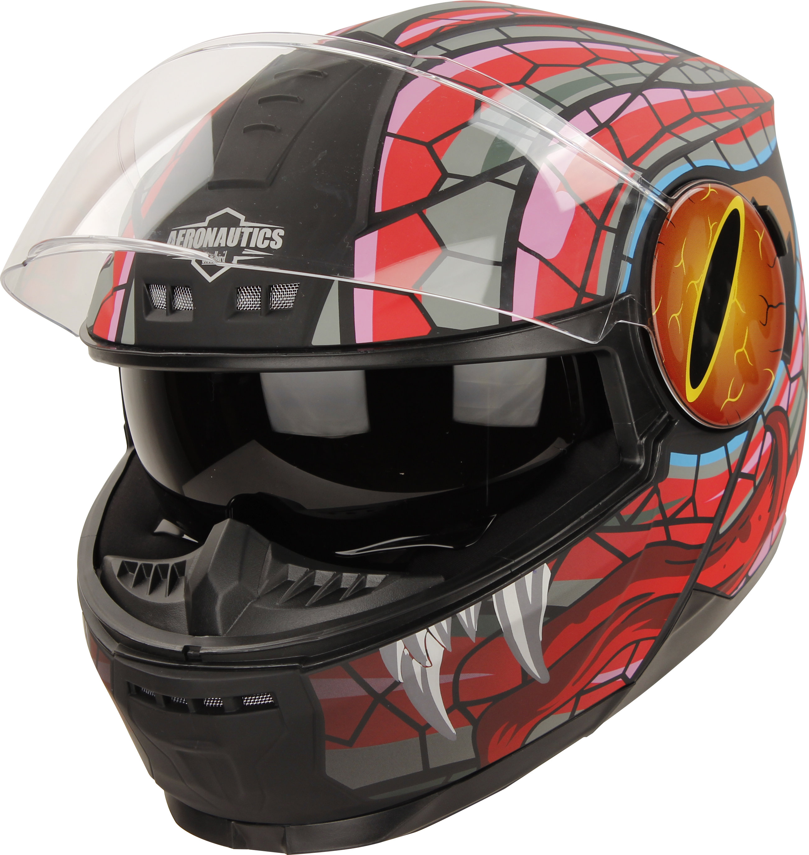 SBH-40 MAMBA MAT BLACK WITH RED (INNER SUN SHIELD AND HIGH-END INTERIOR)