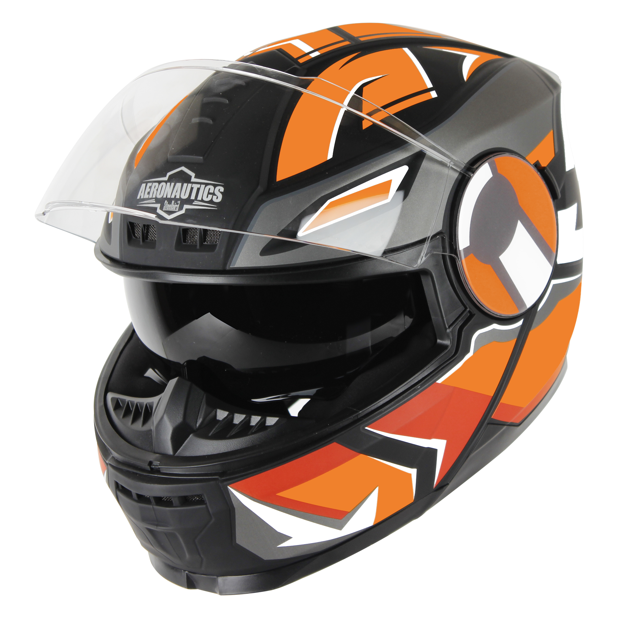 SBH-40 SPEED GLOSSY BLACK WITH ORANGE (INNER SUN SHIED AND HIGH-END INTERIOR)