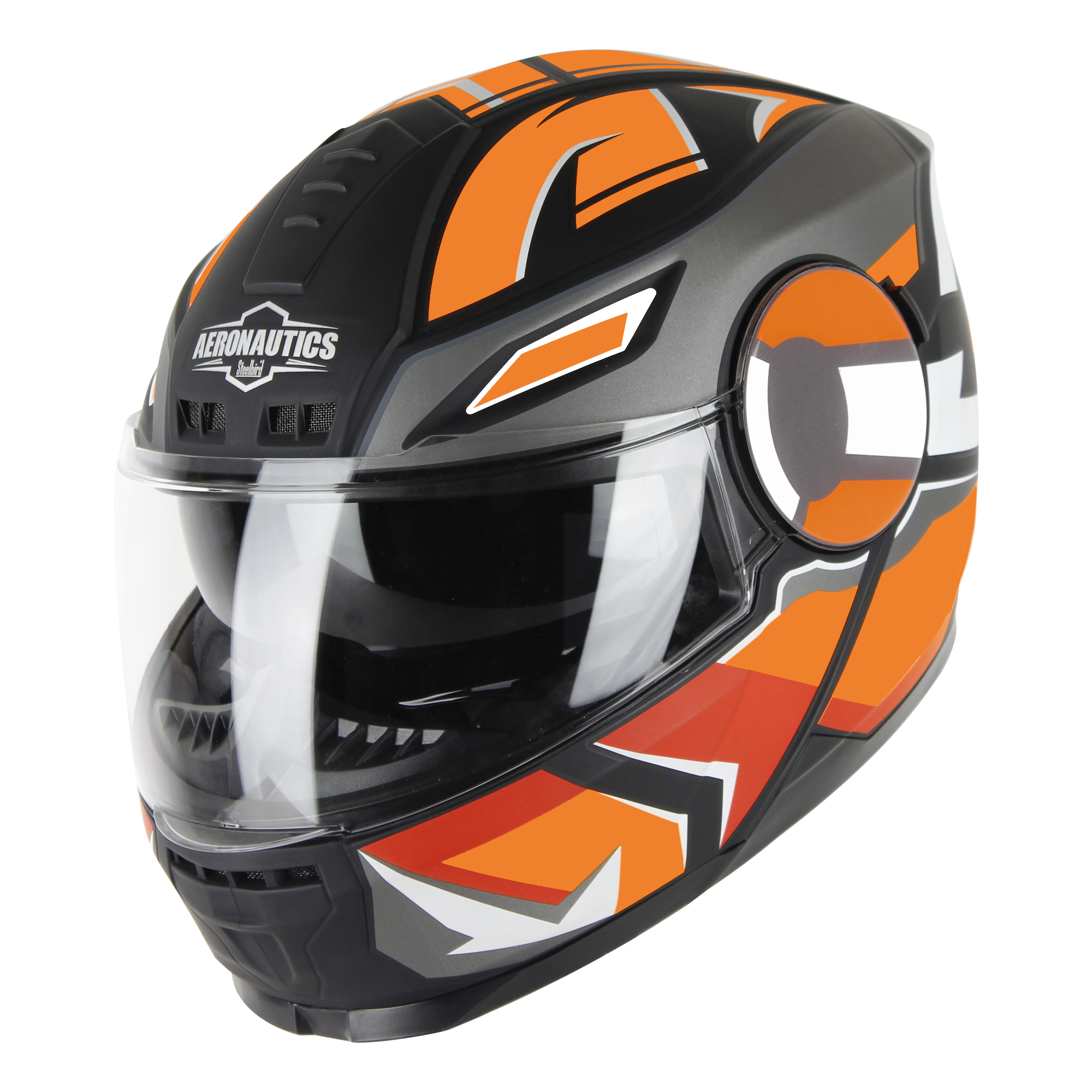 SBH-40 SPEED GLOSSY BLACK WITH ORANGE (INNER SUN SHIED AND HIGH-END INTERIOR)