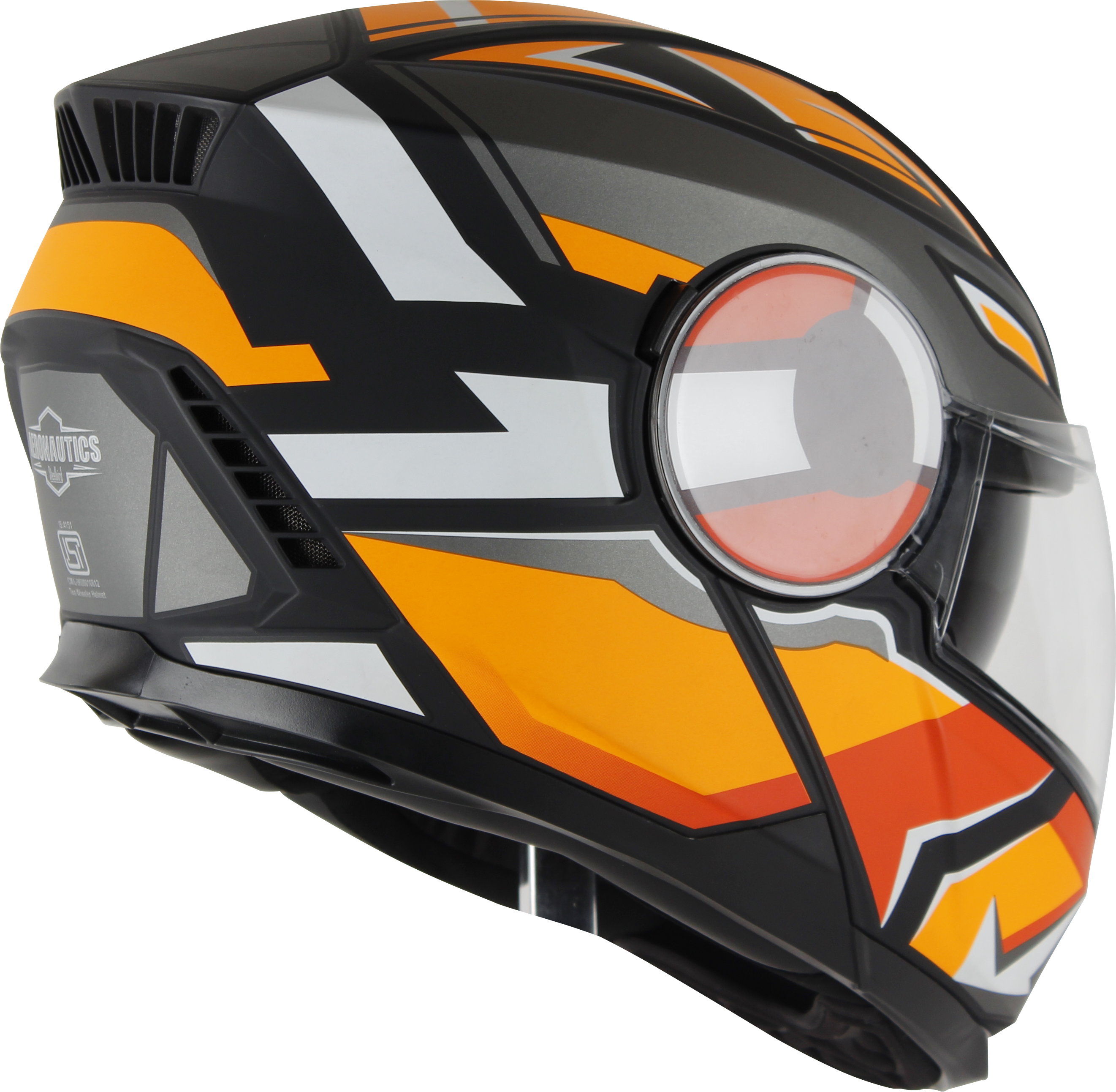 SBH-40 SPEED GLOSSY BLACK WITH ORANGE (INNER SUN SHIED AND HIGH-END INTERIOR)