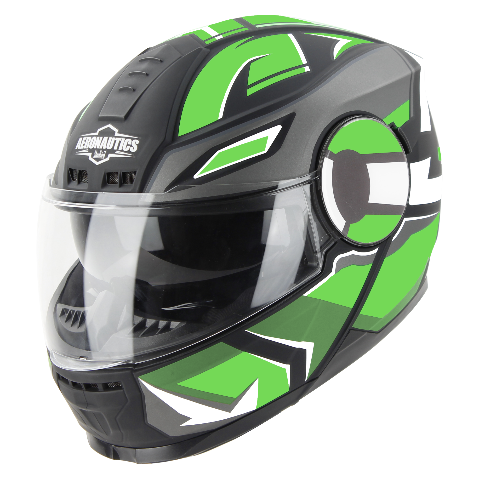 SBH-40 SPEED GLOSSY BLACK WITH GREEN (INNER SUN SHIED AND HIGH-END INTERIOR)