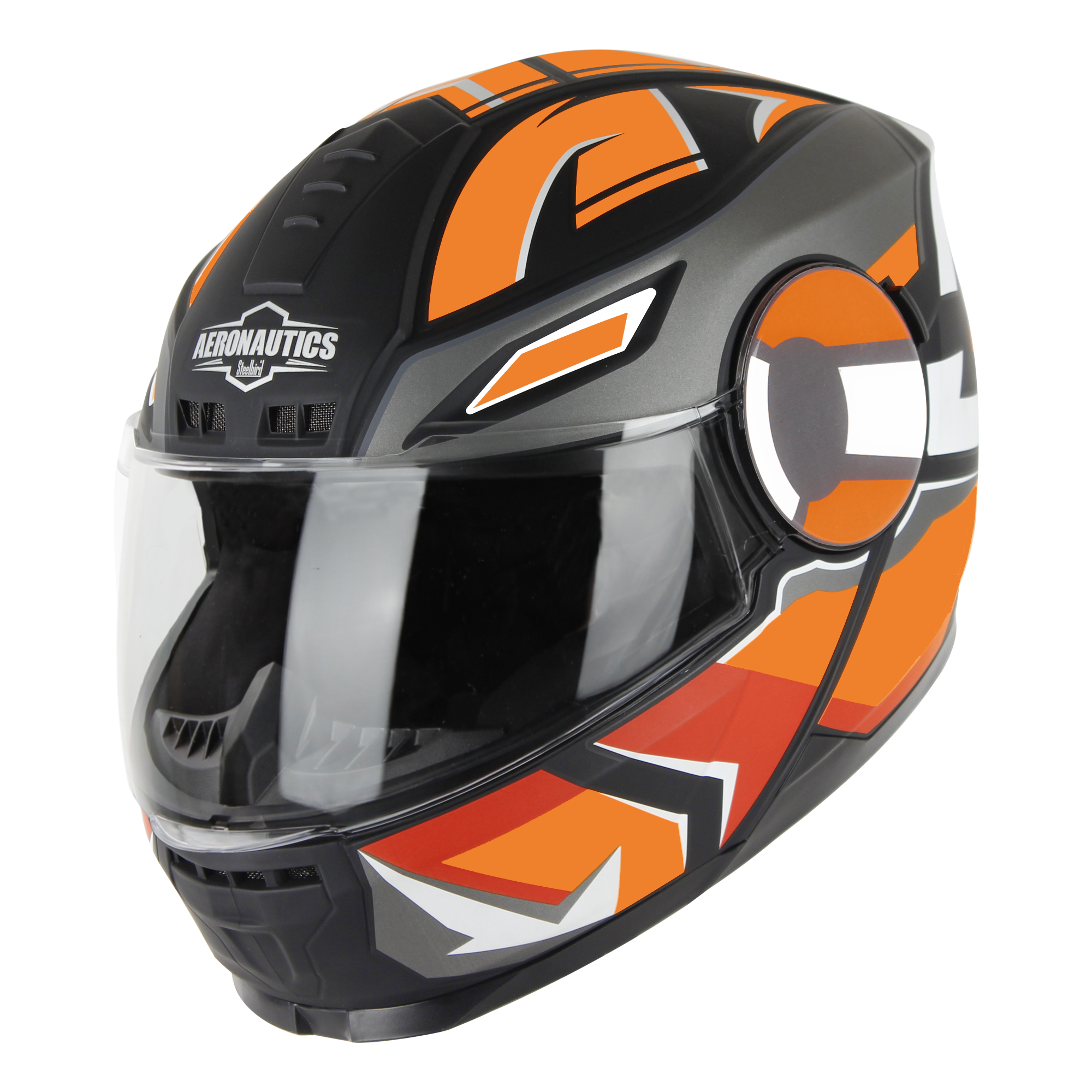 SBH-40 SPEED GLOSSY BLACK WITH ORANGE (WITH MEDIUM-END INTERIOR)