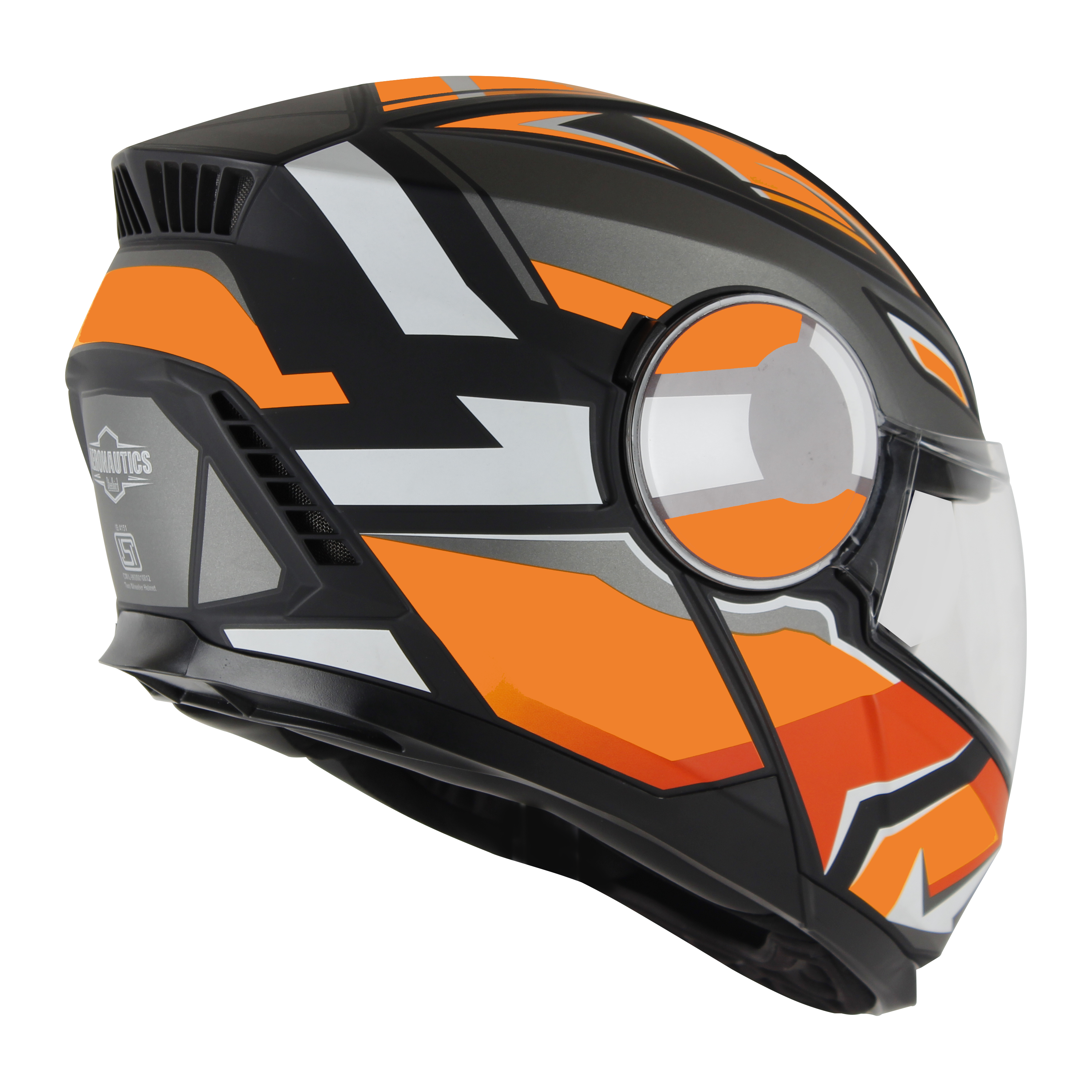 SBH-40 SPEED GLOSSY BLACK WITH ORANGE (WITH MEDIUM-END INTERIOR)