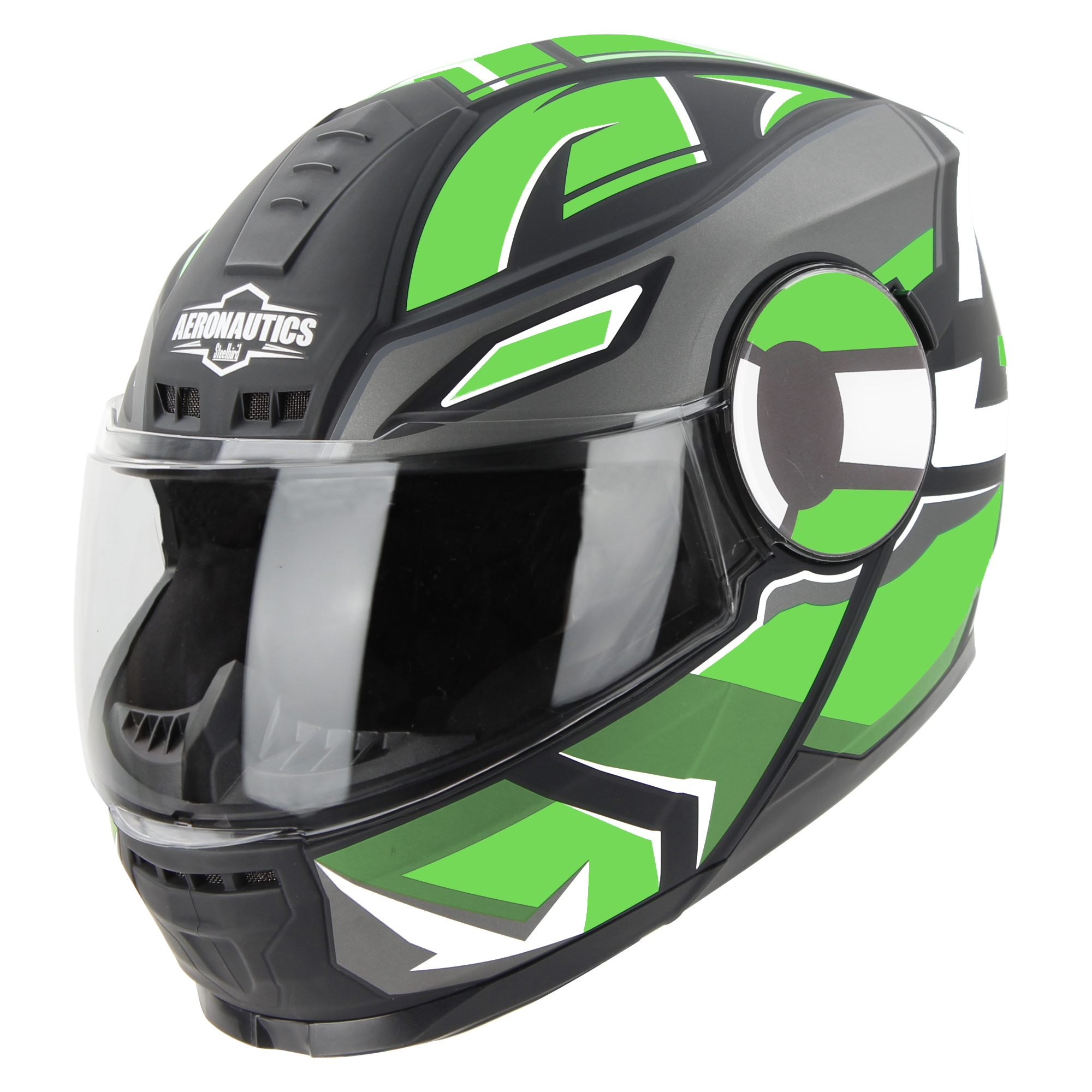 SBH-40 SPEED GLOSSY BLACK WITH GREEN (WITH MEDIUM-END INTERIOR)