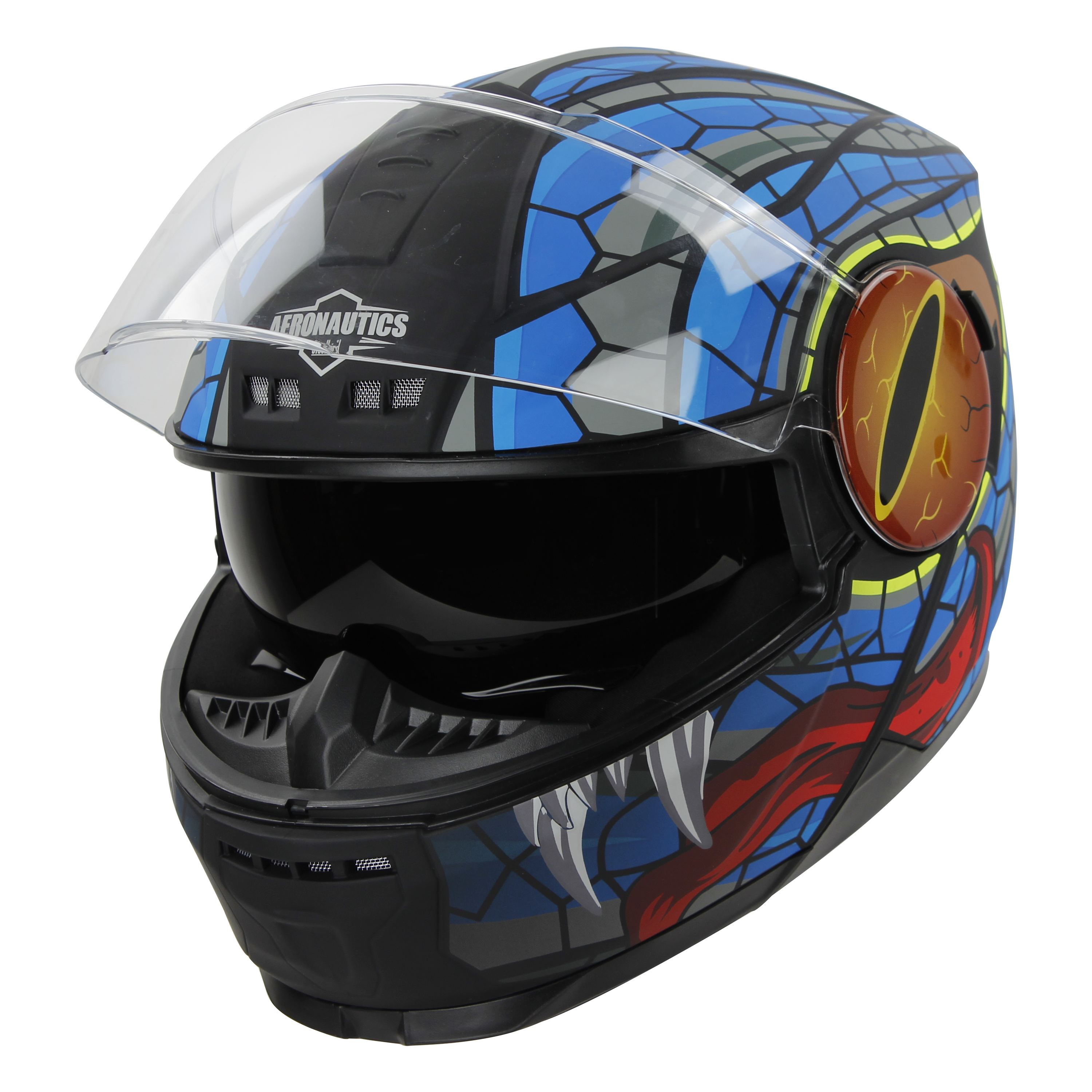 SBH-40 MAMBA GLOSSY BLACK WITH BLUE (INNER SUN SHIELD AND HIGH-END INTERIOR)