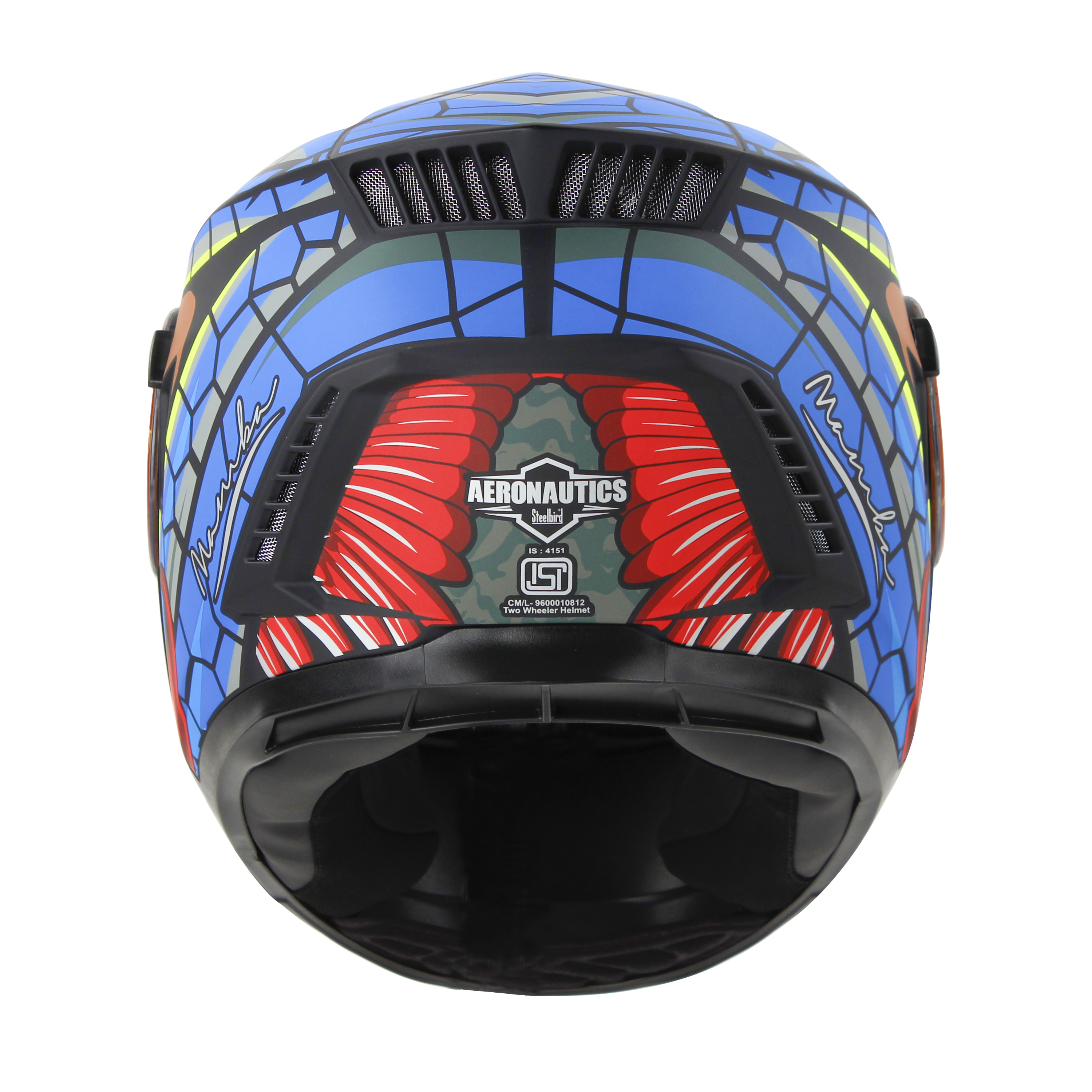 SBH-40 MAMBA MAT BLACK WITH BLUE (INNER SUN SHIELD AND HIGH-END INTERIOR)