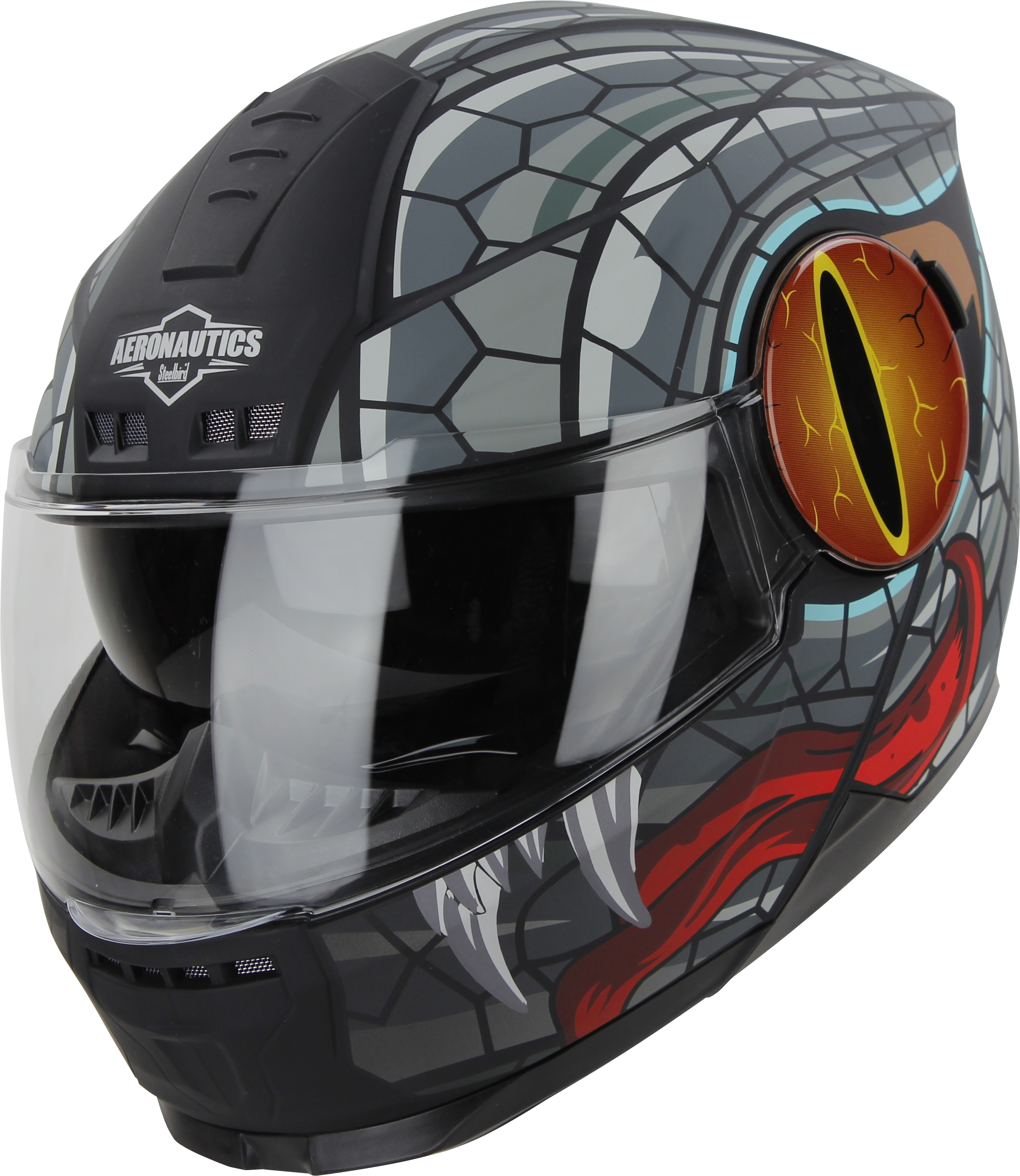 SBH-40 MAMBA MAT BLACK WITH GREY (INNER SUN SHIELD AND HIGH-END INTERIOR)