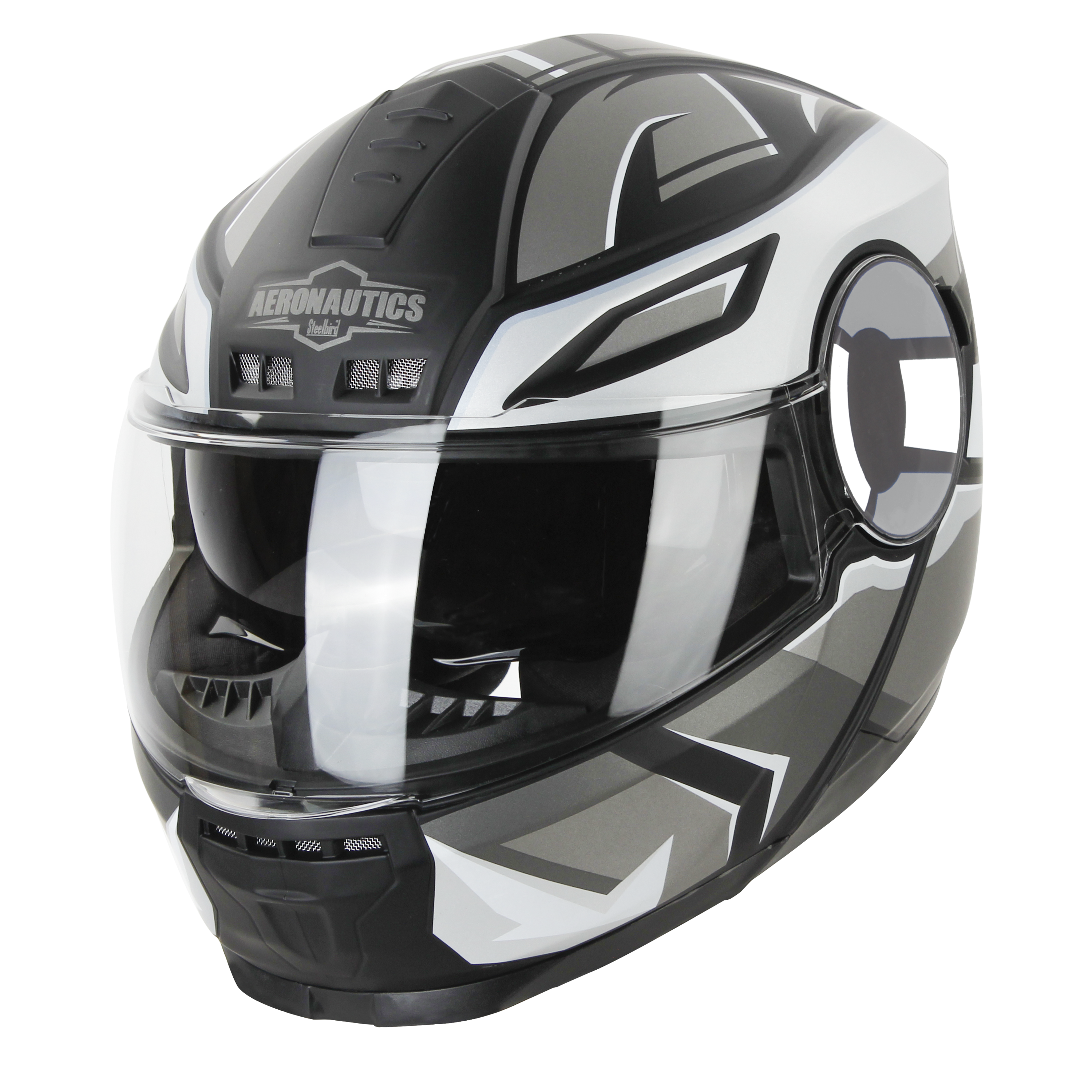 SBH-40 SPEED GLOSSY BLACK WITH SILVER (INNER SUN SHIED AND HIGH-END INTERIOR)