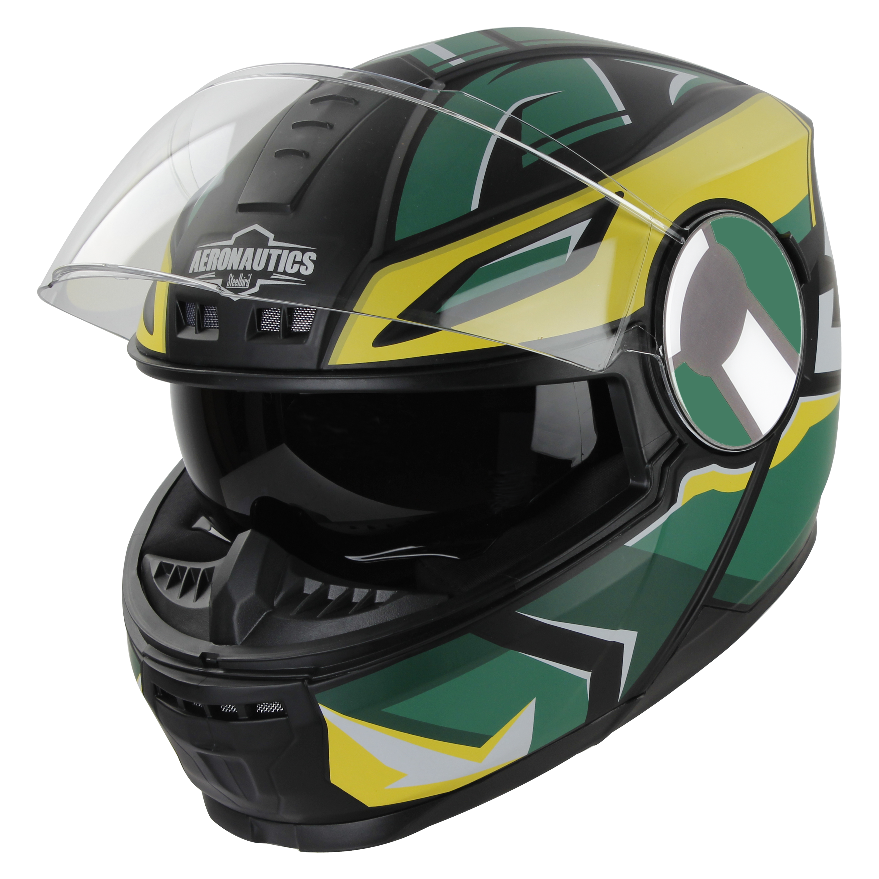 SBH-40 SPEED GLOSSY BLACK WITH D.GREEN (INNER SUN SHIED AND HIGH-END INTERIOR)