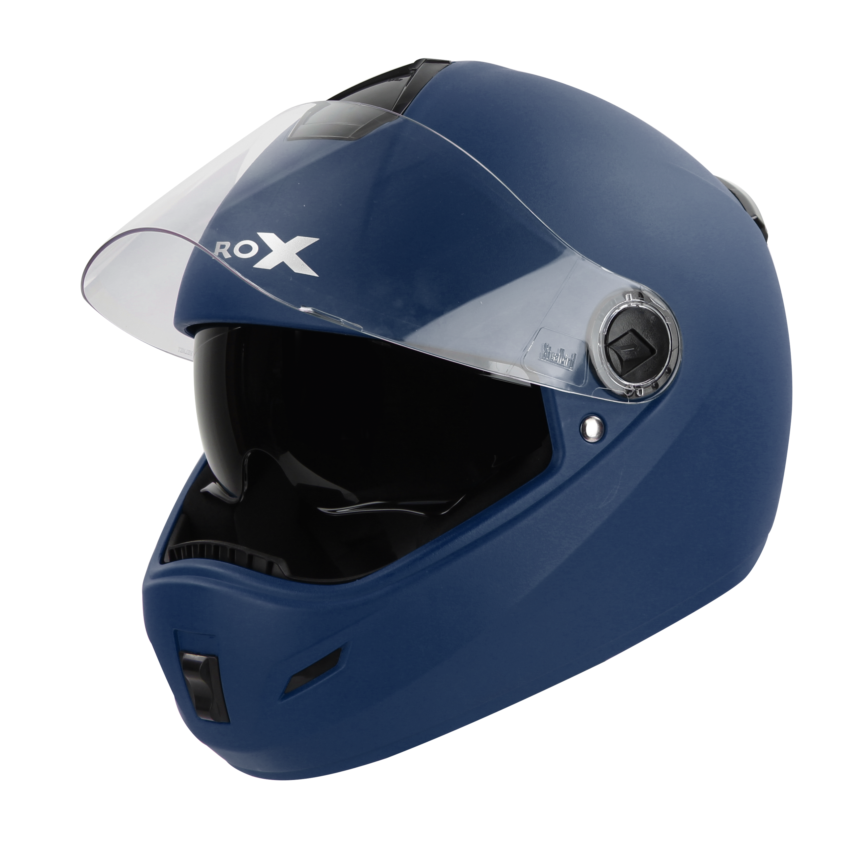 SBH-34 ROX REFLECTIVE GLOSSY BLUE WITH INNER SUN SHIELD