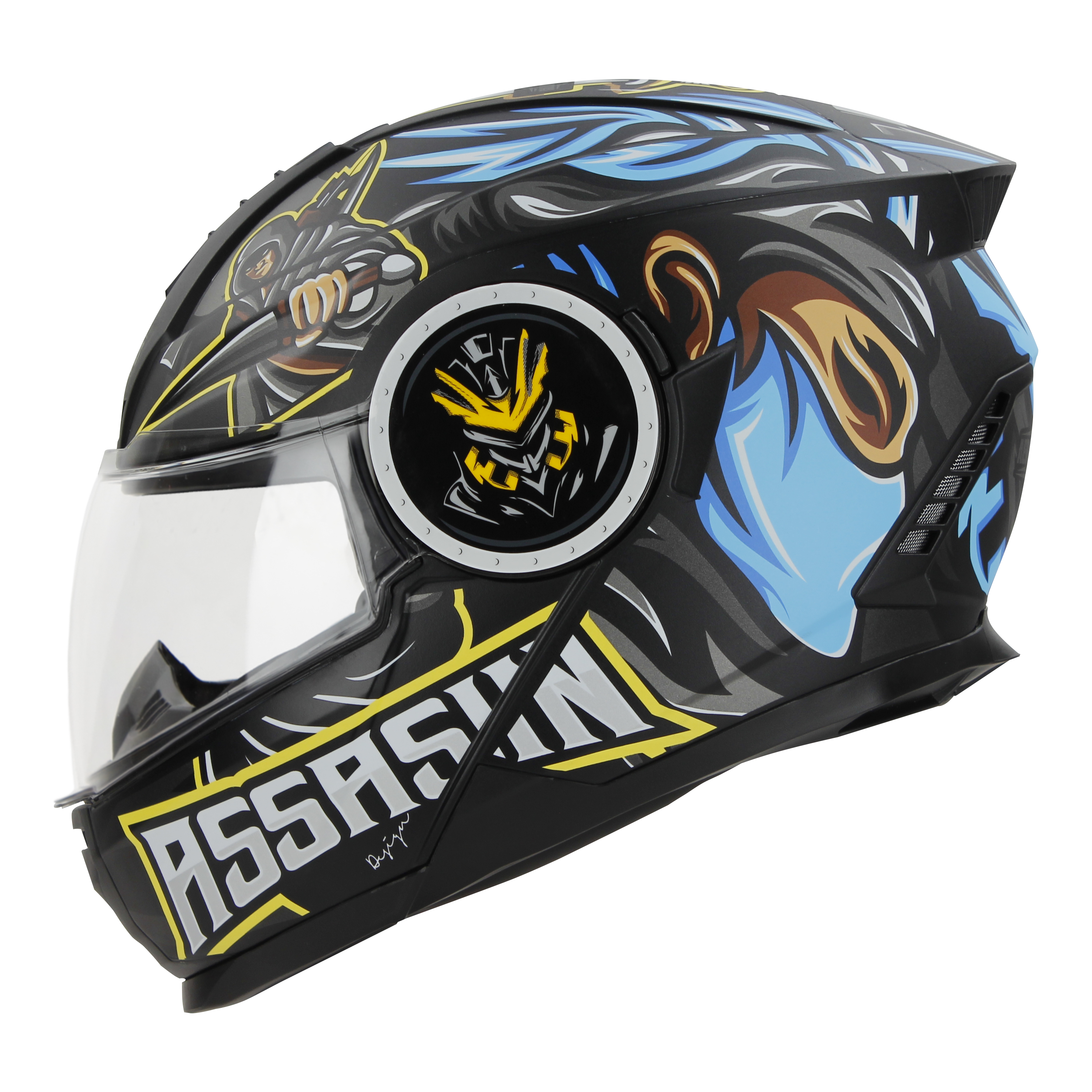 SBH-40 (SV) (HE) ASSASIN GLOSSY BLACK WITH BLUE