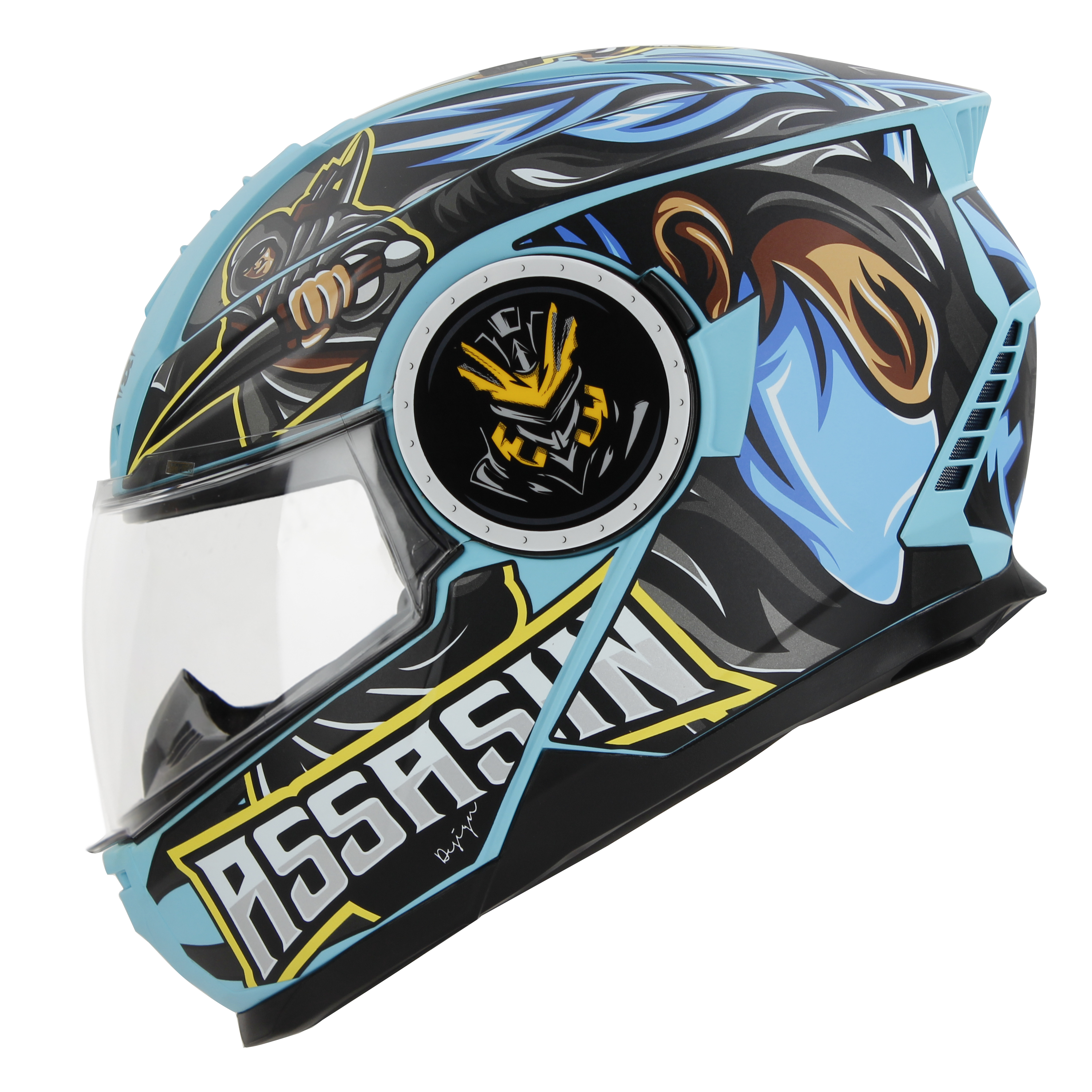 SBH-40 (SV) (HE) ASSASIN MAT JAZZ BLUE WITH BLUE