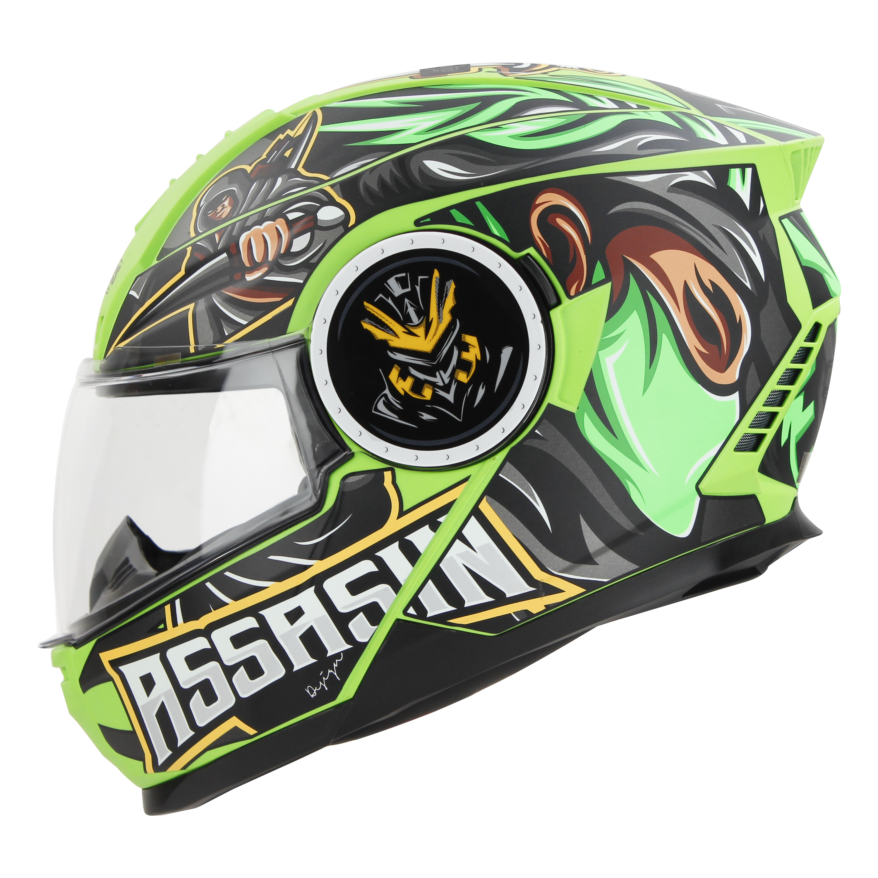 SBH-40 (SV) (HE) ASSASIN GLOSSY JAZZ GREEN WITH GREEN