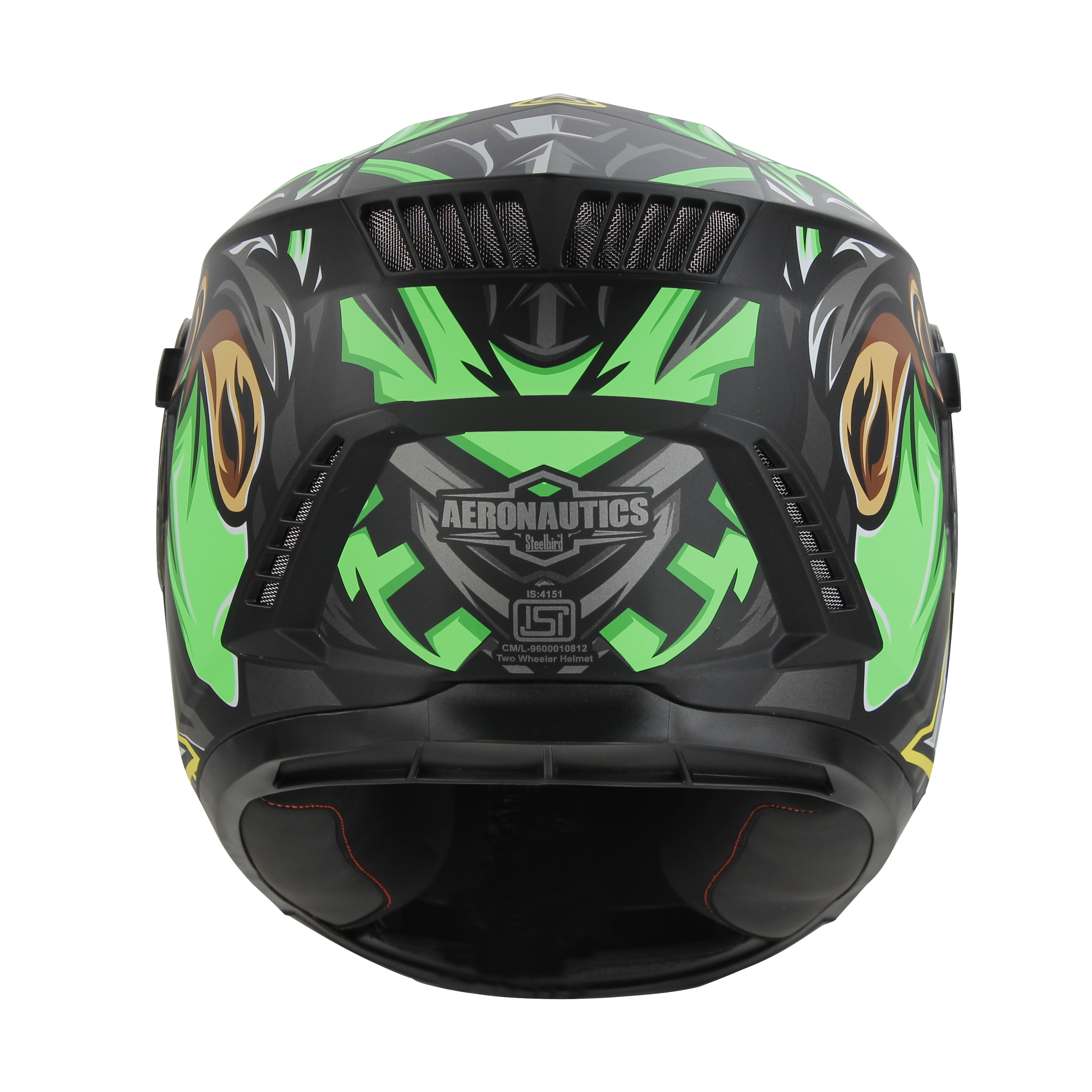 SBH-40 (ISS)(HE) ASSASIN GLOSSY BLACK WITH GREEN