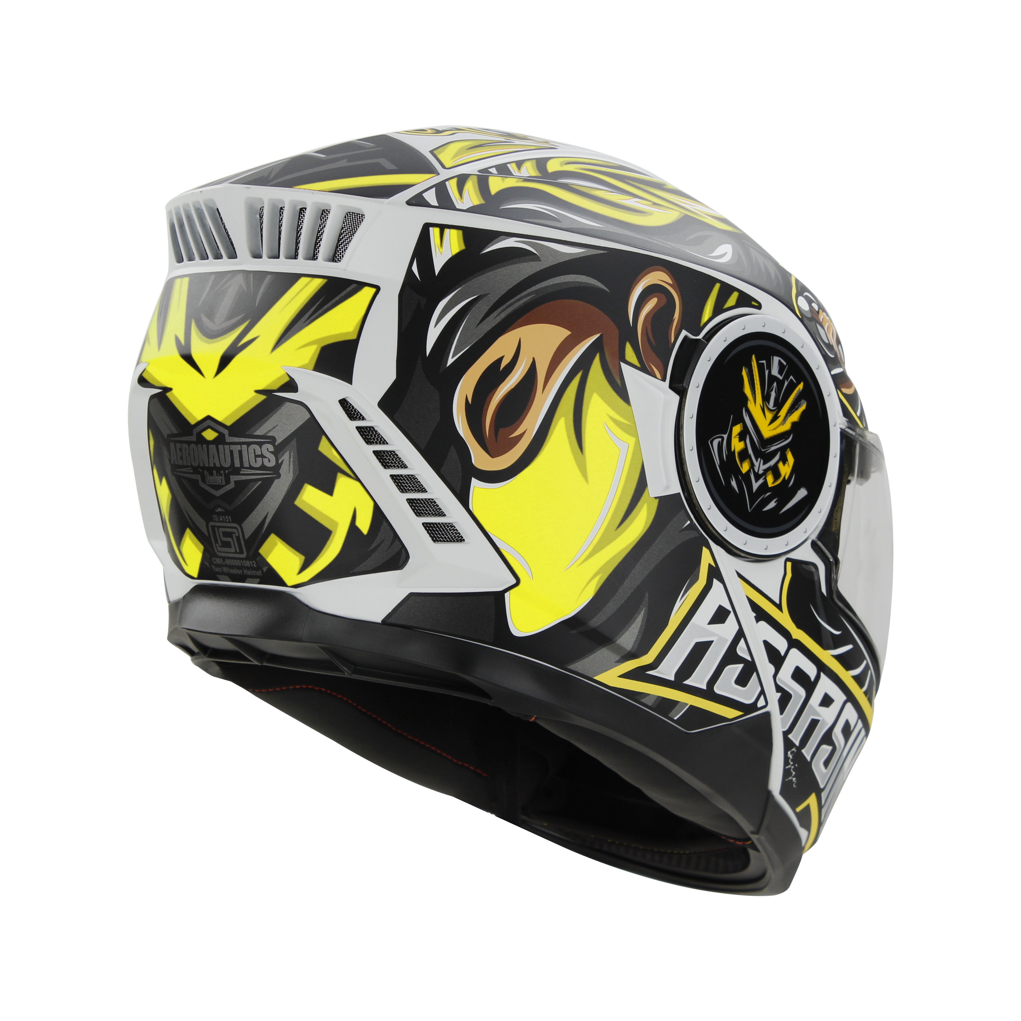 SBH-40 (ISS)(HE) ASSASIN GLOSSY WHITE WITH NEON