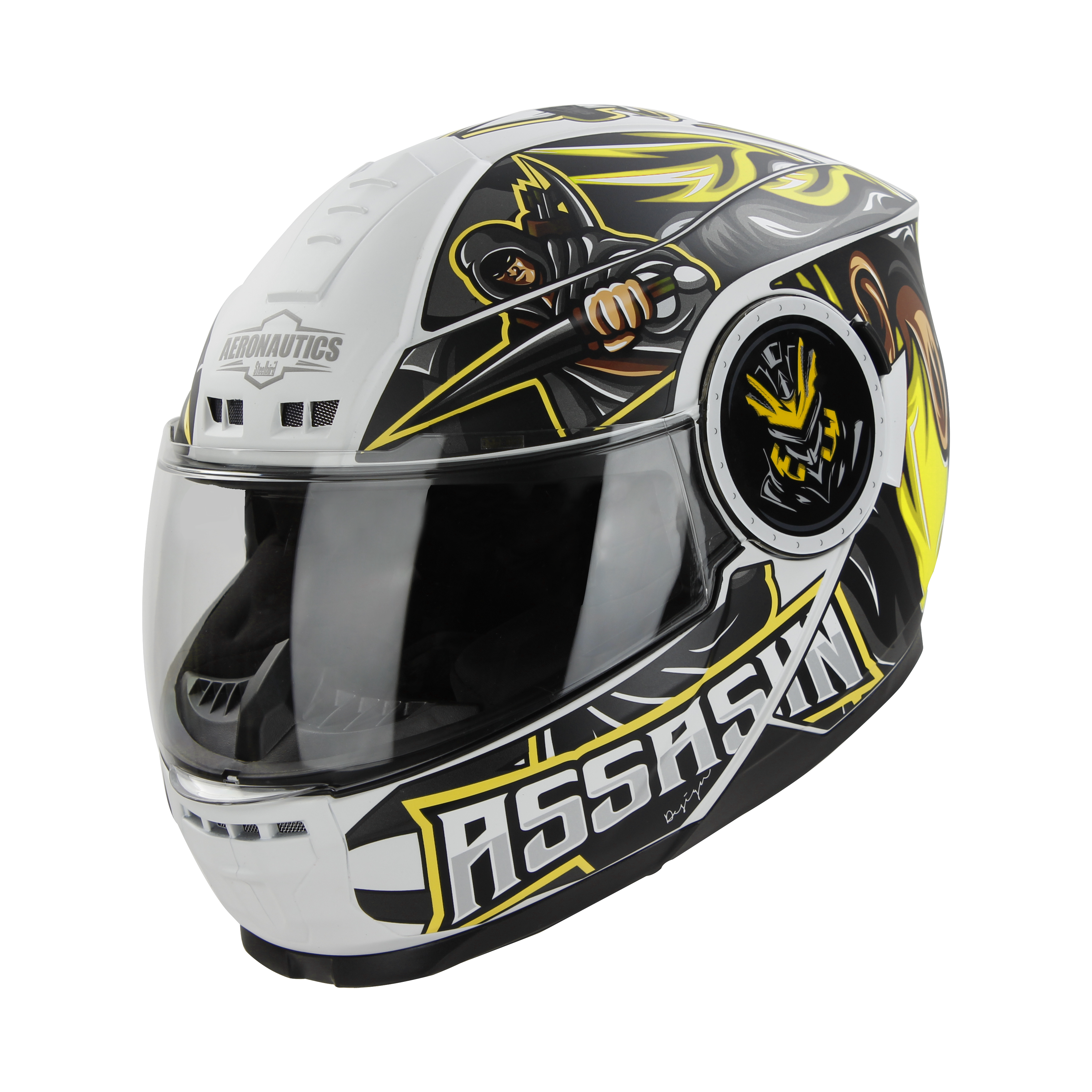 SBH-40 (SV)(ME) ASSASIN GLOSSY WHITE WITH NEON